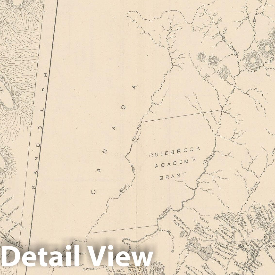 Historic Map : Carlisle & Hubbard & Pittsburg & Webster 1892 , Town and City Atlas State of New Hampshire , Vintage Wall Art
