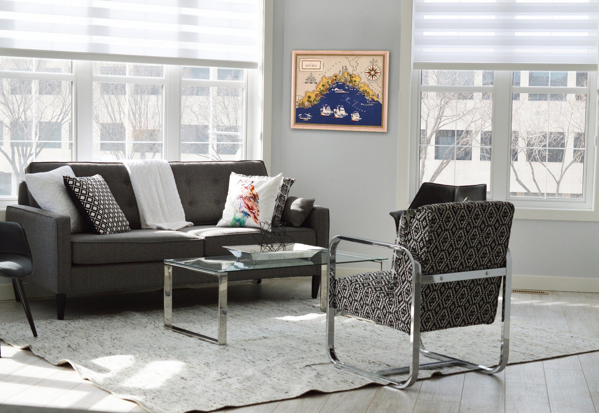 Historic Map : Italy, Guide Book, Liguria. 1938 , Vintage Wall Art