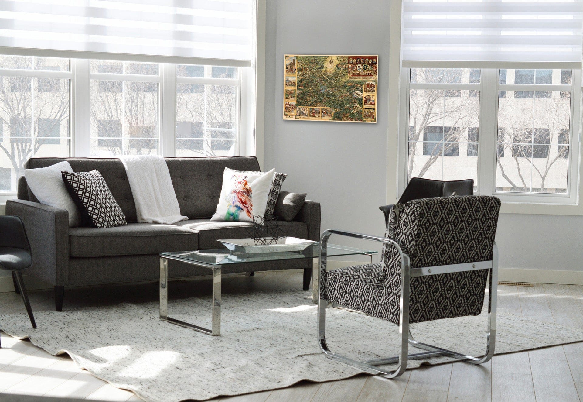 Historic Map : Valley of Mexico; Mexico City 1930 - Vintage Wall Art