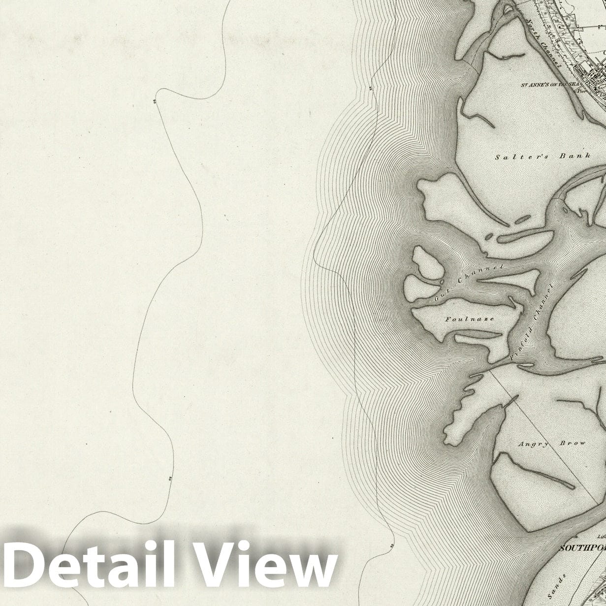 Historic Map : 74 Southport 1896 - Vintage Wall Art