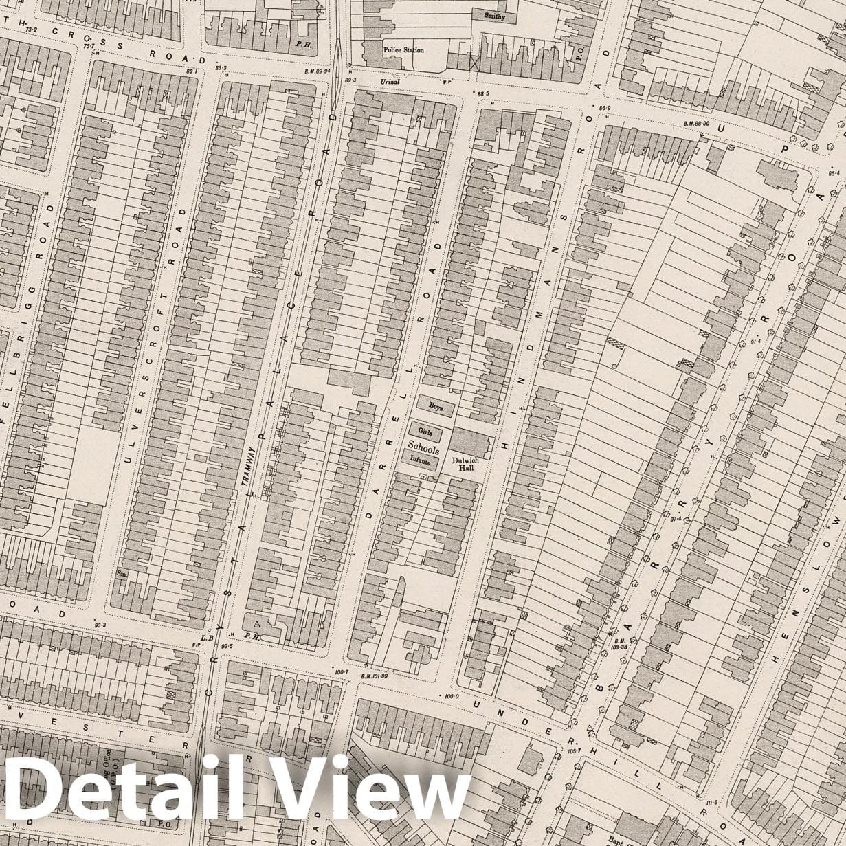 Historic Map : London (England), City Atlas Map, London Sheet XI.67 1895 - Vintage Wall Art