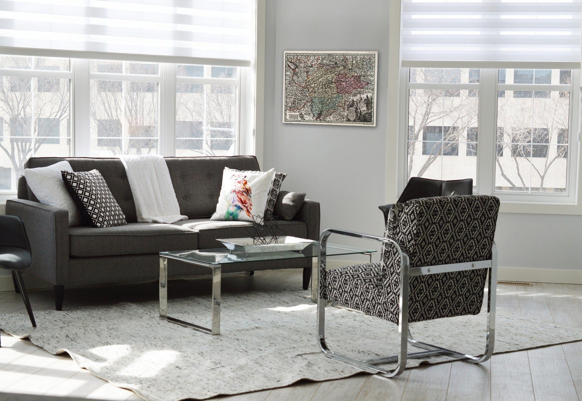 Historic Map : Austria,Principali Dignitate Gaudens comit. Tirolis Episcopat. 1744 , Vintage Wall Art