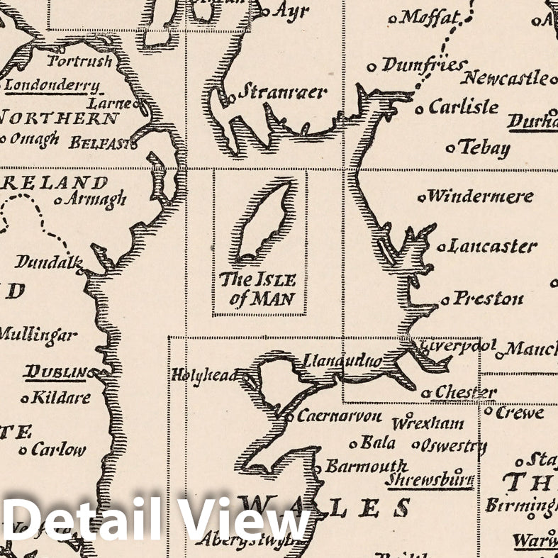 Historic Map : Index Map: British Isles, 1933 - Vintage Wall Art