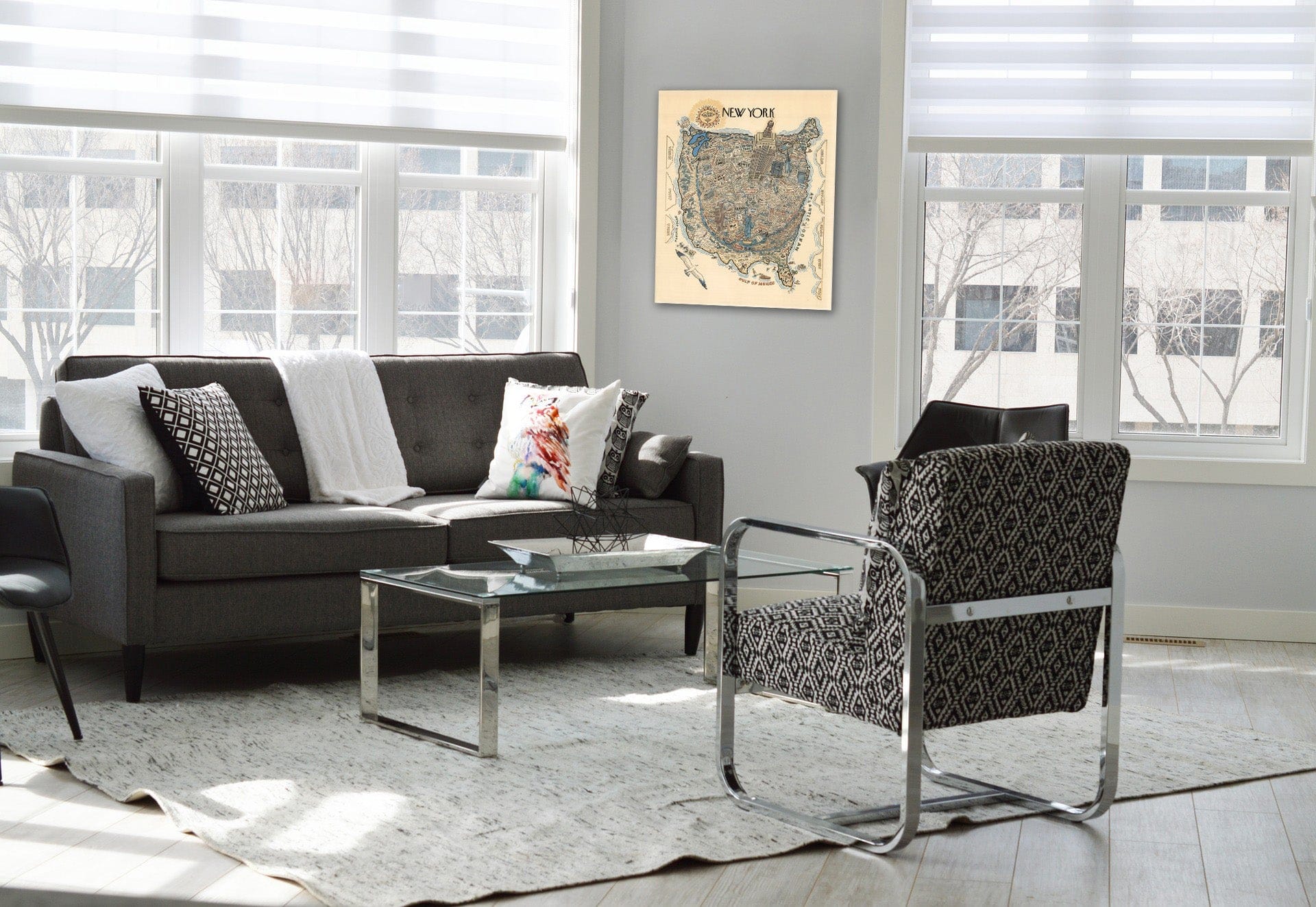 Historic Map : New York City 1970 - Vintage Wall Art