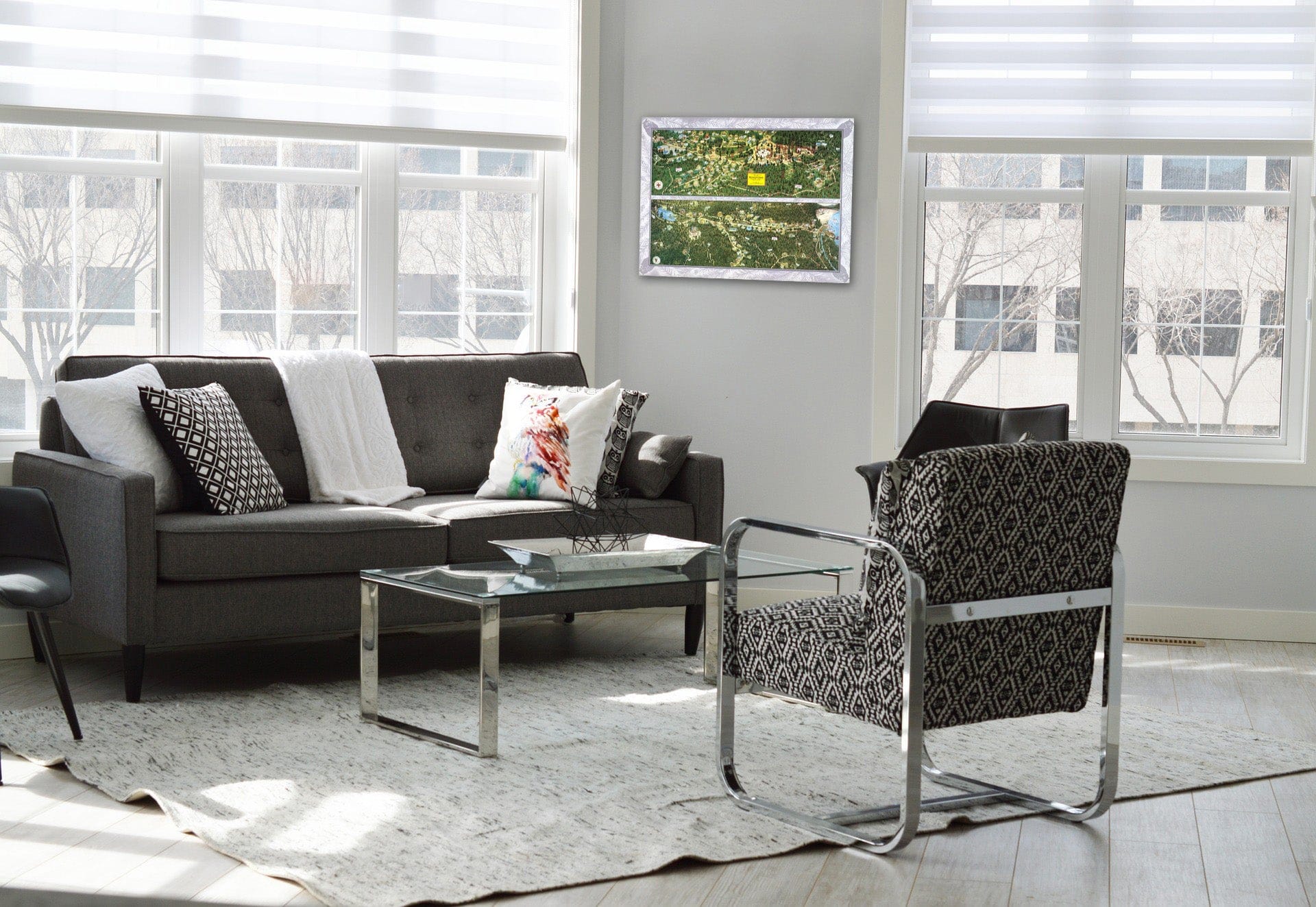 Historic Map - Pocket Map, A cartograph of the Bohemian Grove, Sonoma County, California 1952 - Vintage Wall Art