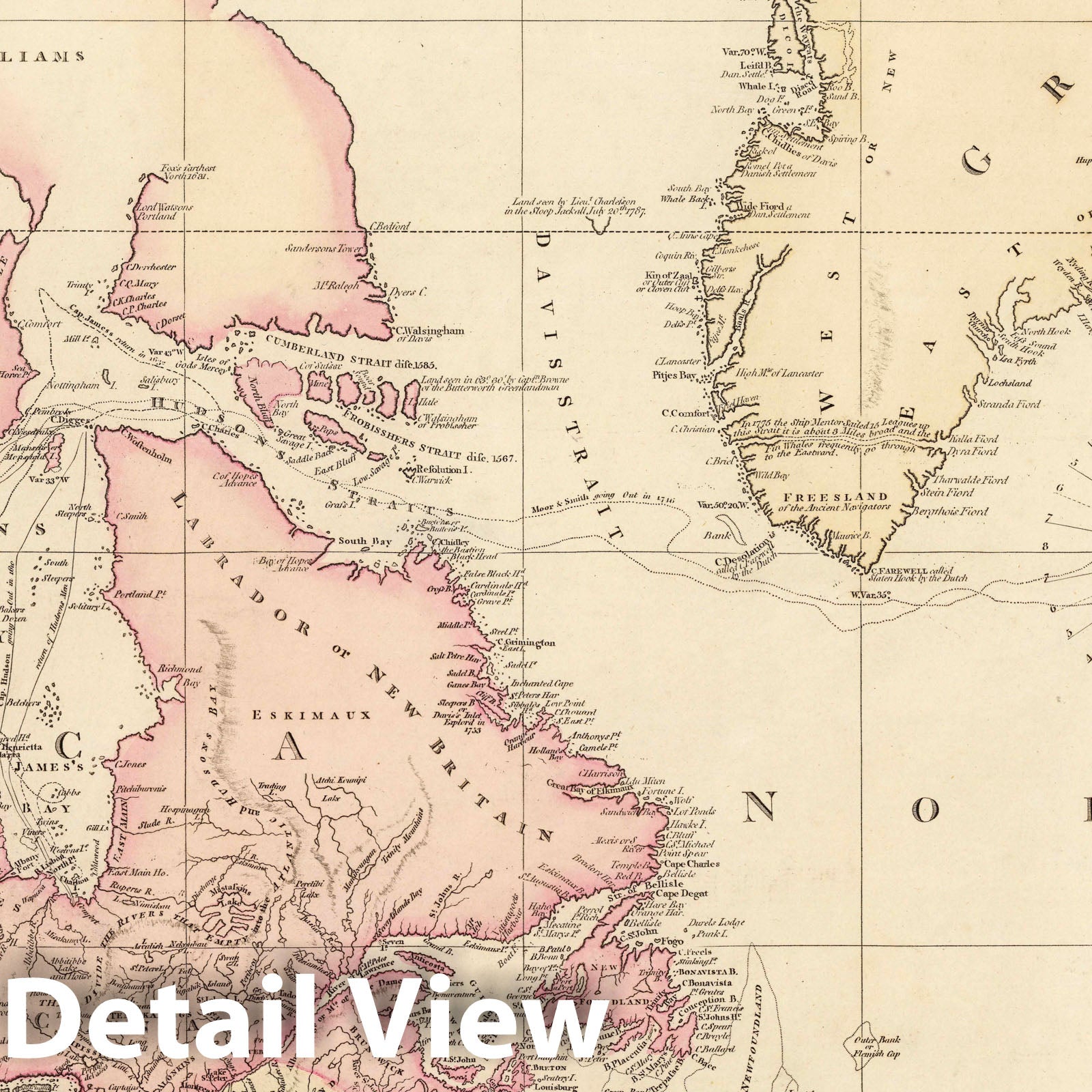 Historic Map : Map # 2. A Chart of the World upon Mercator's projection exhibiting all the new discoveries 1808 - Vintage Wall Art