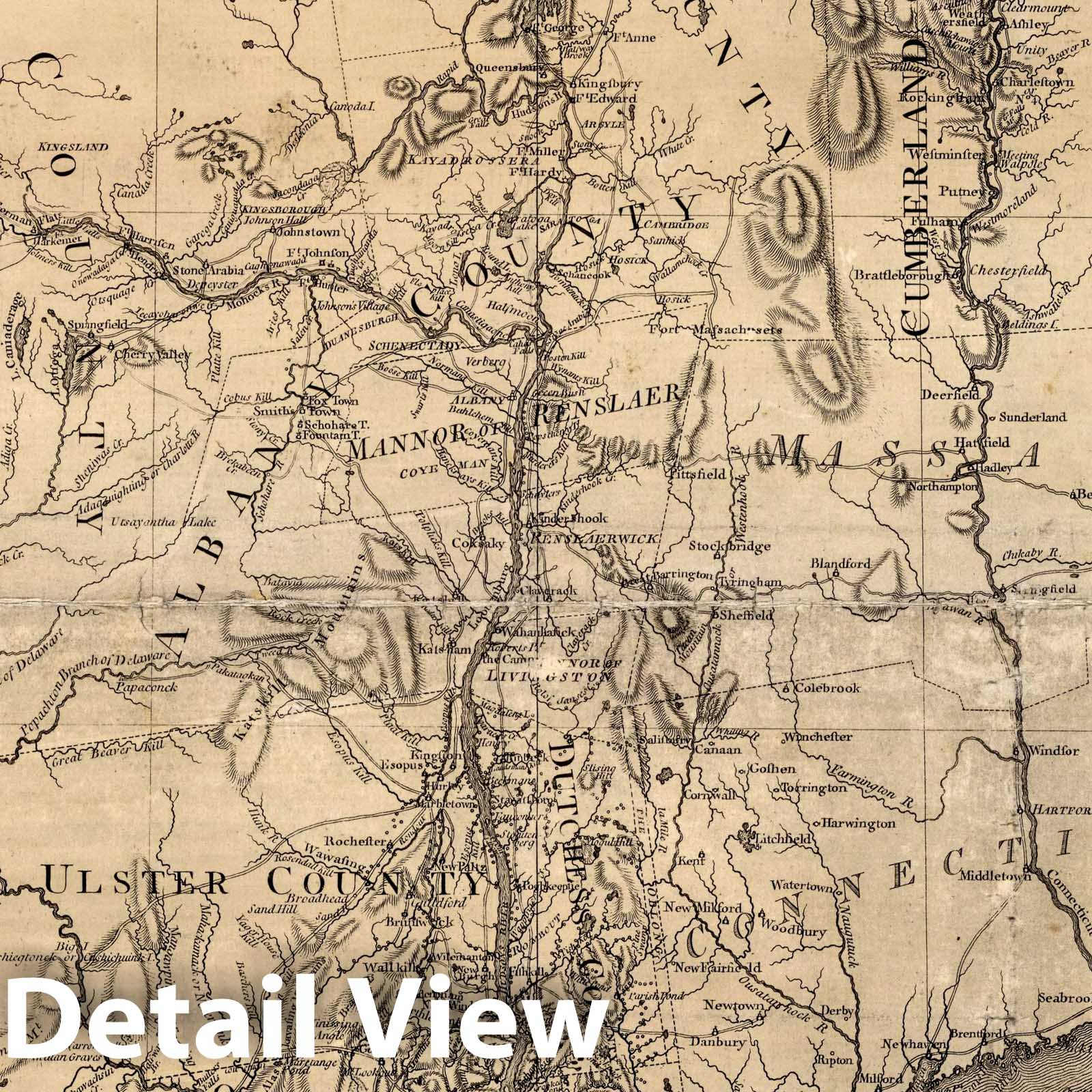 Historic Wall Map : Map of the Province of New - York, 1776 - Vintage Wall Art