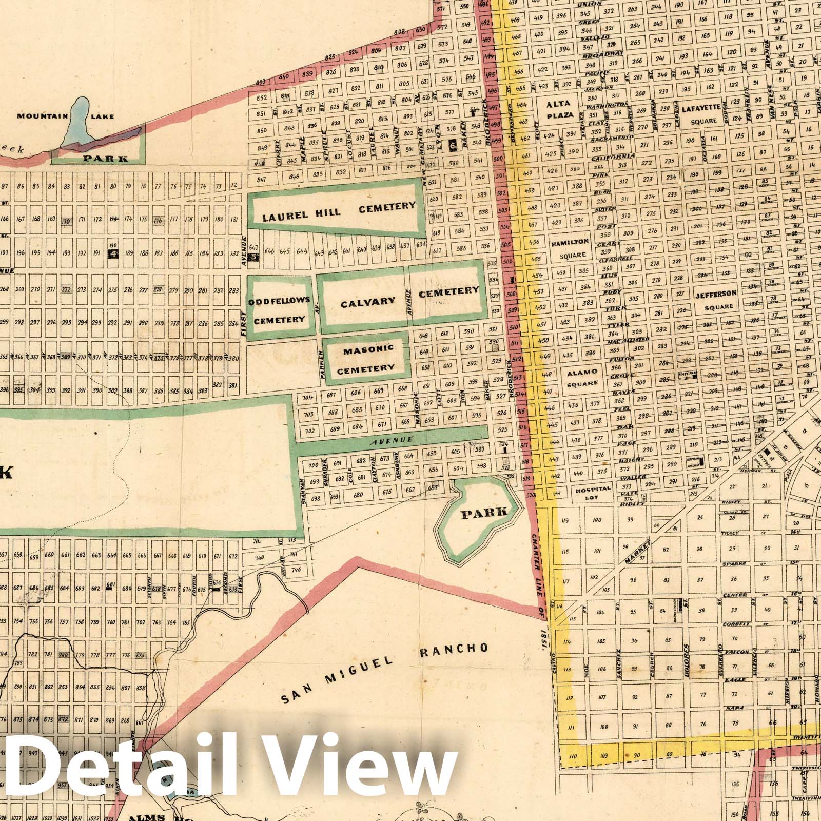 Historic Map : Map of The Outside Lands of The And County of San Francisco, 1868 v2