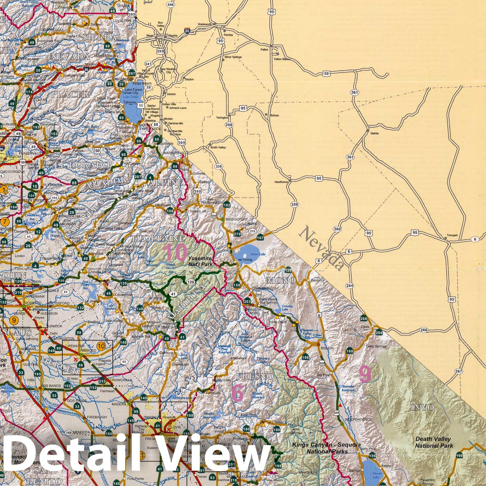 Historic Map : (California) State Highway Map 2005, 2005 - Vintage Wall Art