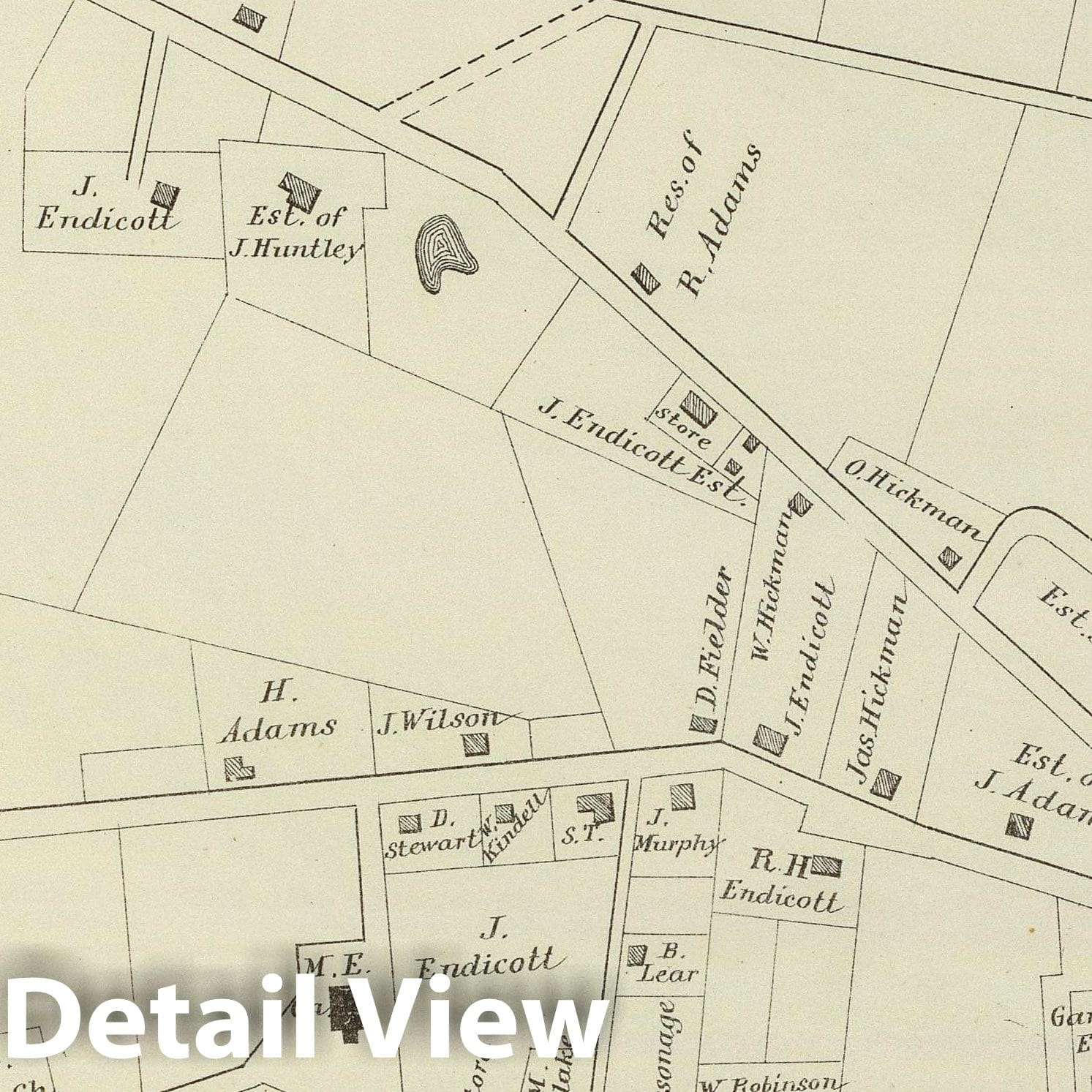 Historic Map : State Atlas Map, Port Republic, Galloway Tp. 1878 - Vintage Wall Art