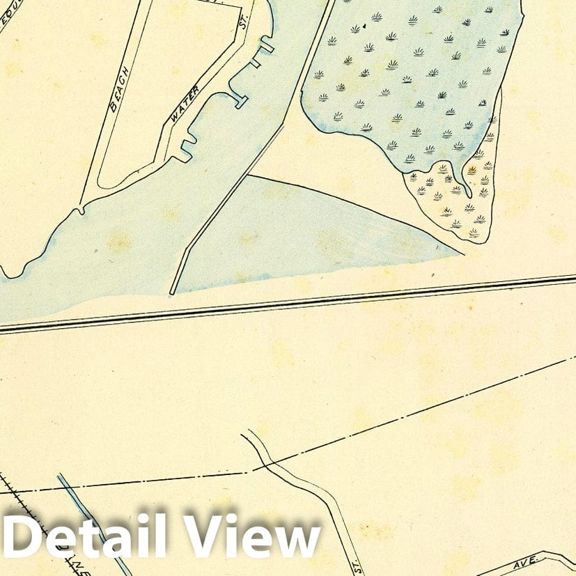 Historic Map : State Atlas Map, Southport, Bethel. 1893 - Vintage Wall Art