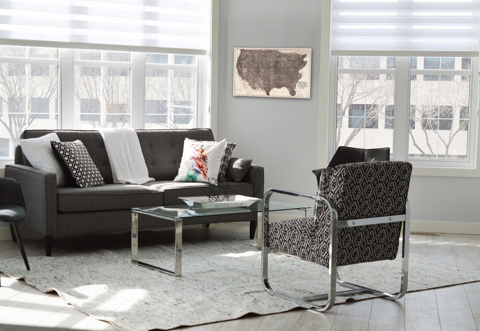 Historic Map : Climatological Map of the United States, 1884 - Vintage Wall Art