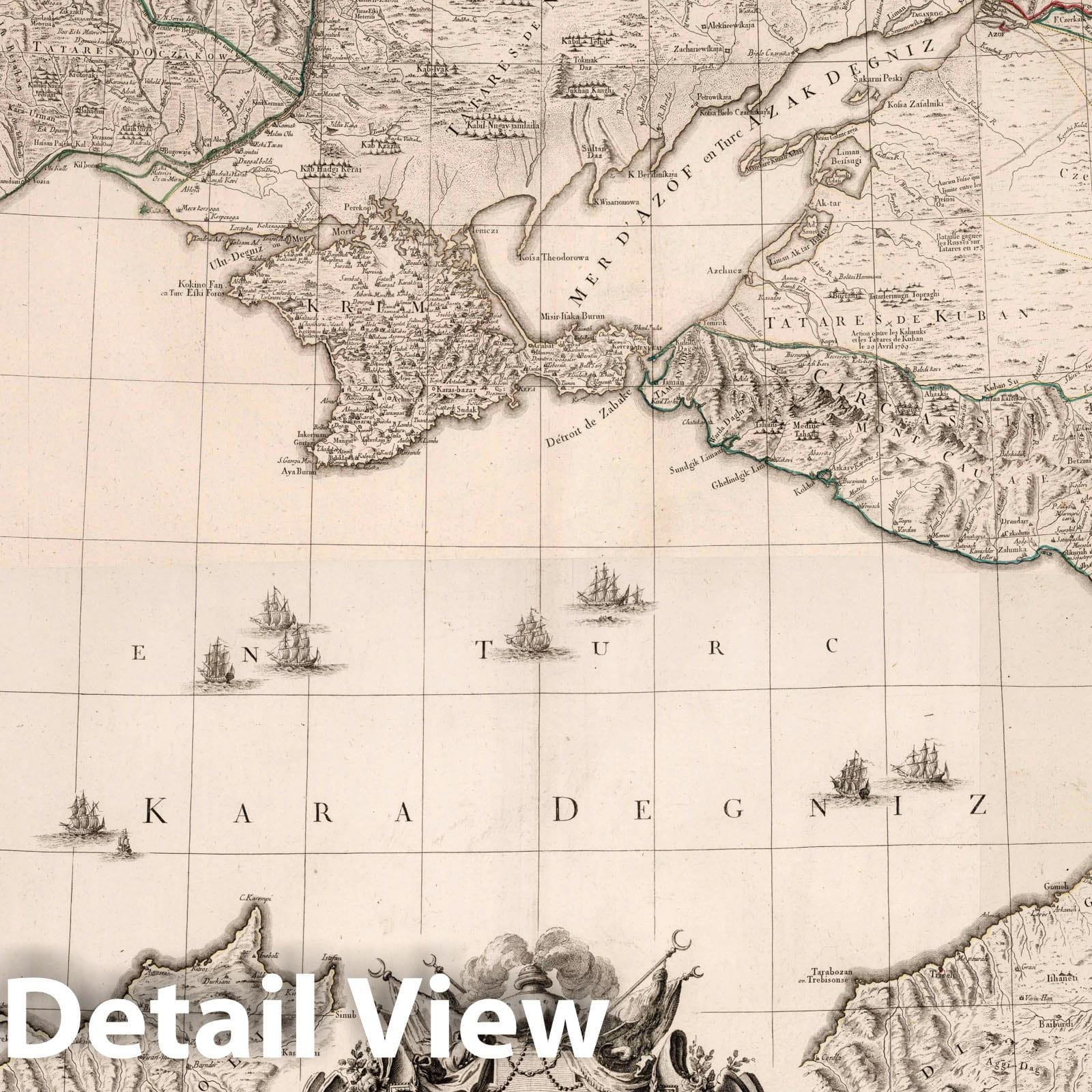 Historic Map : Bulgaria, Ottoman Empire Composite Map: L'Empire Otoman, 1777 , Vintage Wall Art