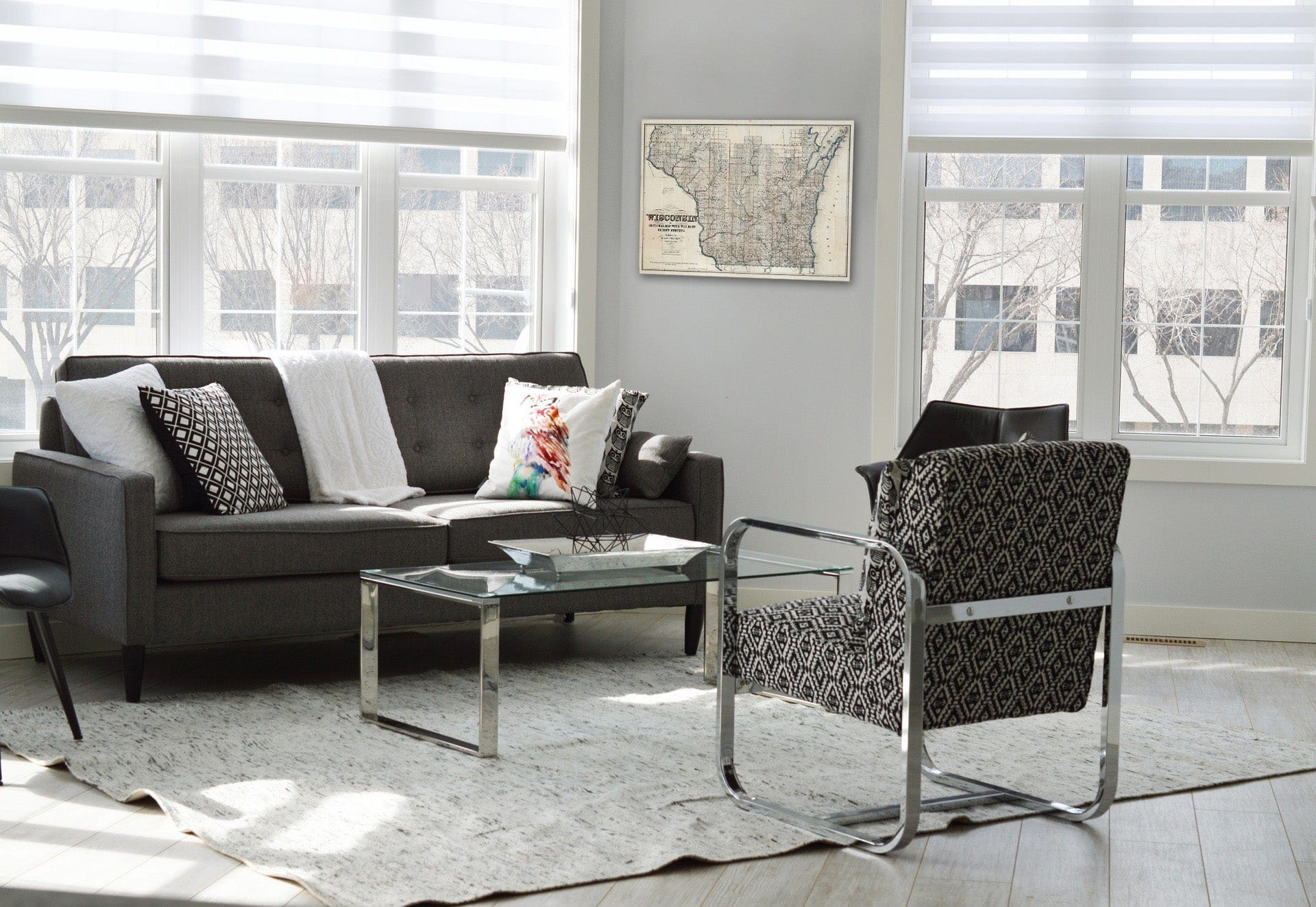 Historic Wall Map : Wisconsin, A Sectional Map, 1855 - Vintage Wall Art