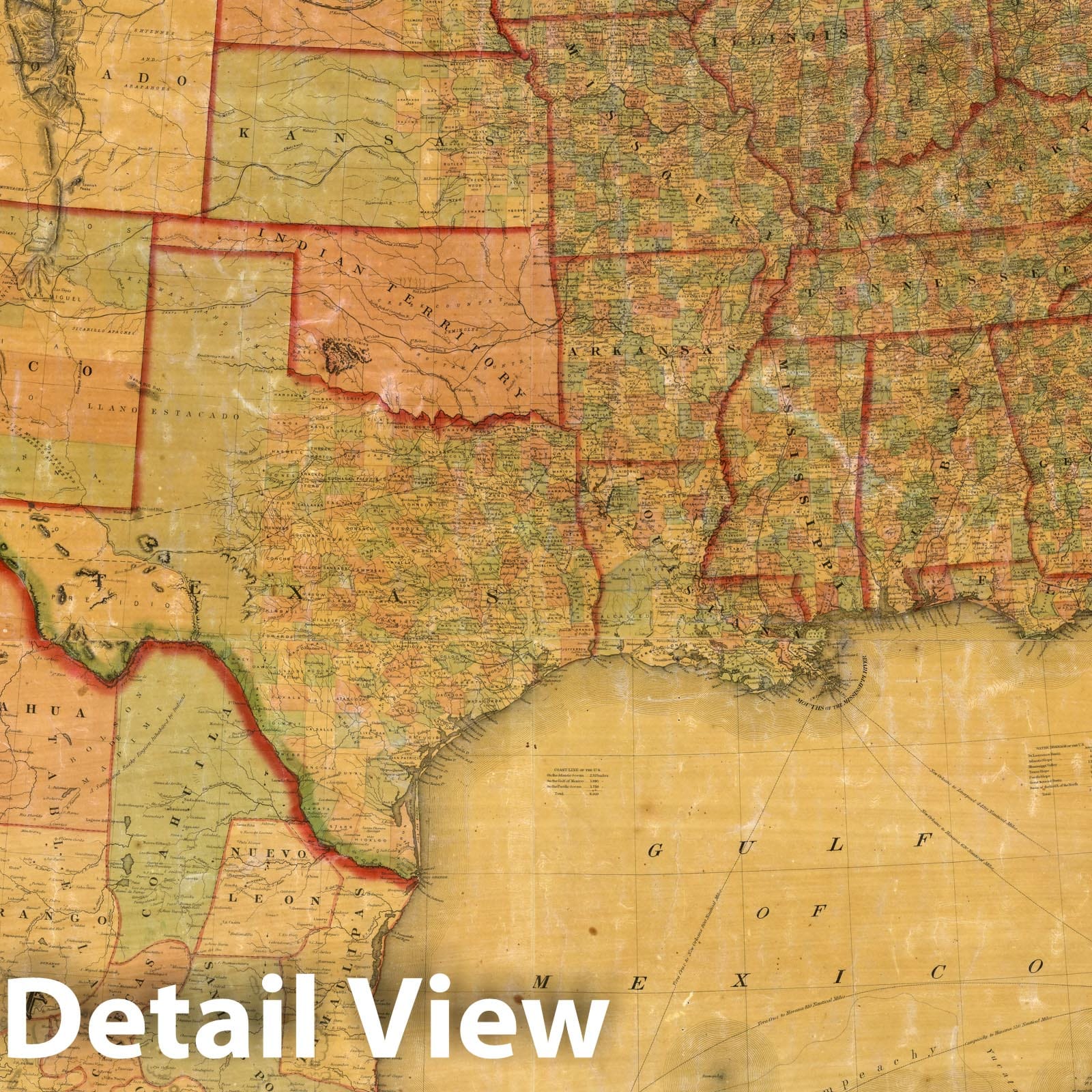 Historic Map : Washington Map of the United States, 1862 - Vintage Wall Art