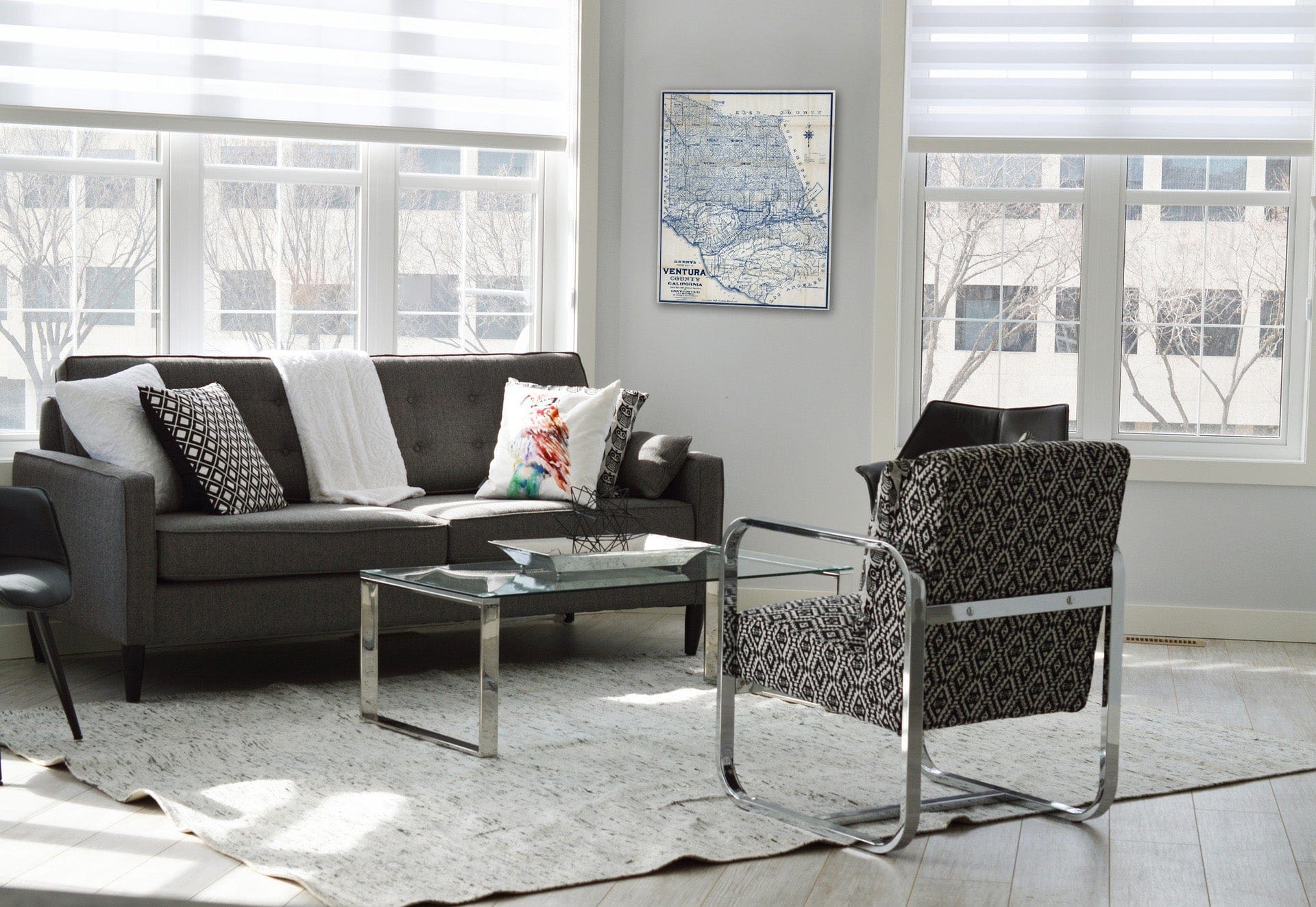 Historic Map - Pocket Map, Ventura County, California 1913 - Vintage Wall Art