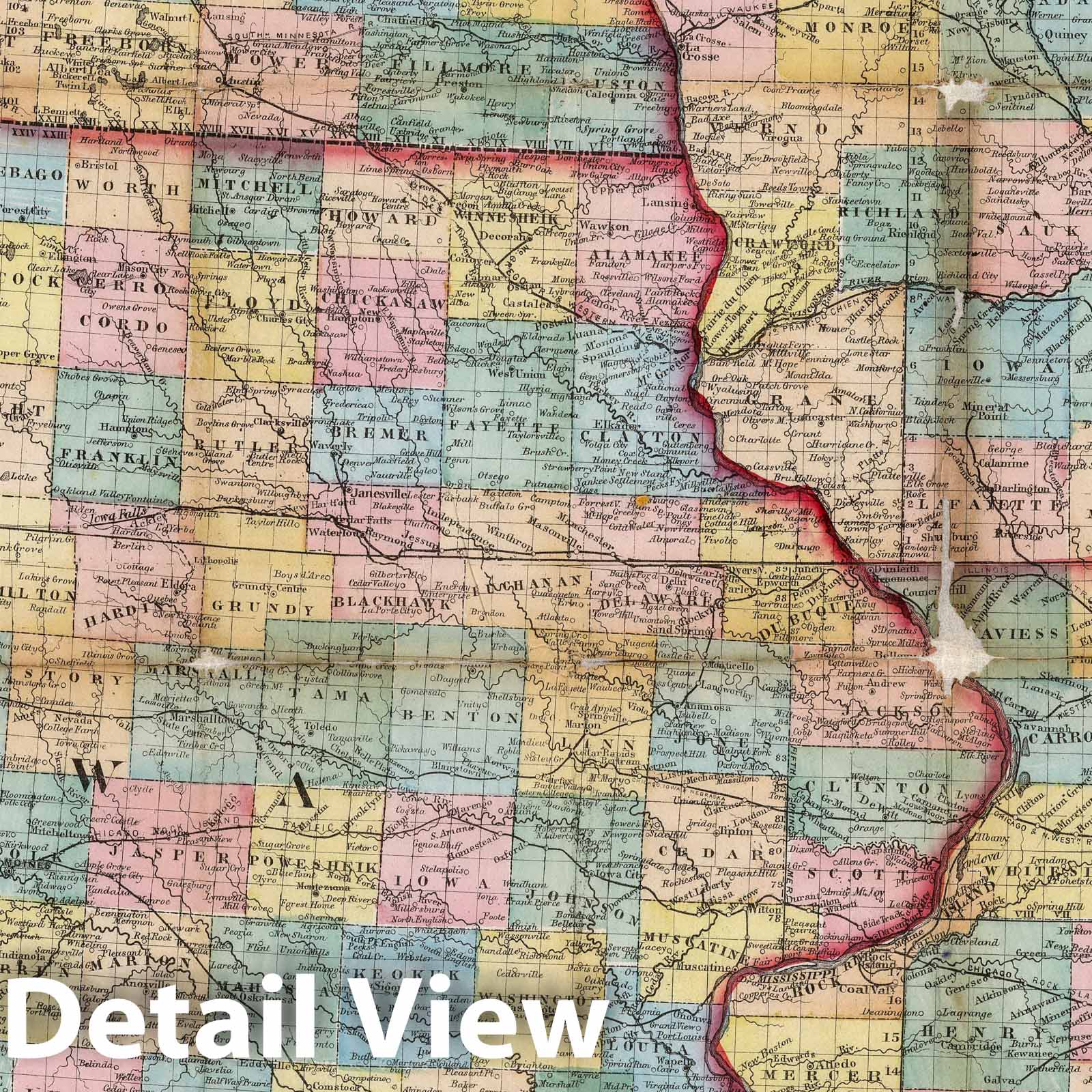 Historic Map : Map of The North Western States, 1868 - Vintage Wall Art