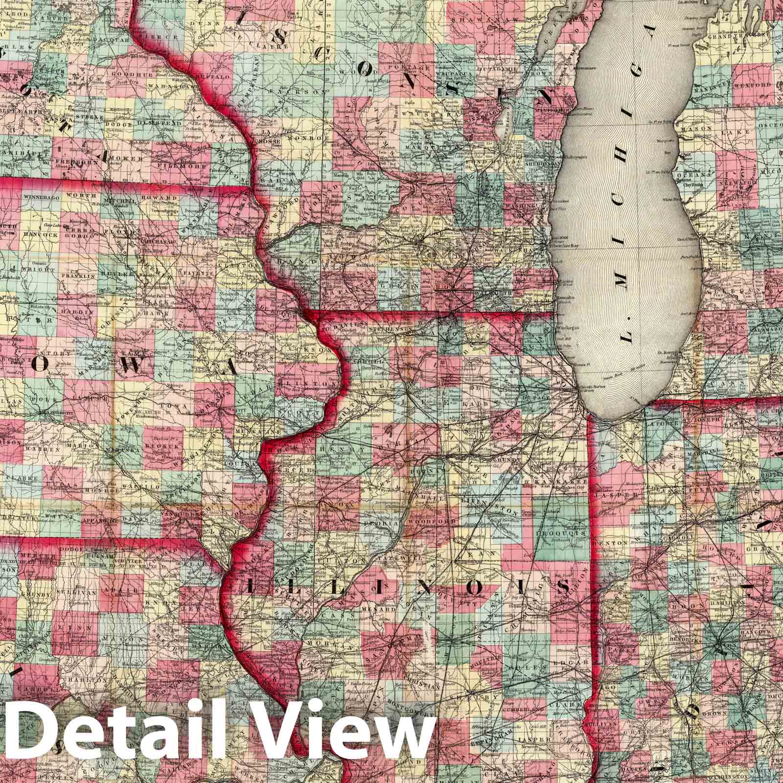 Historic Map : Pocket Map, Western States 1857 - Vintage Wall Art