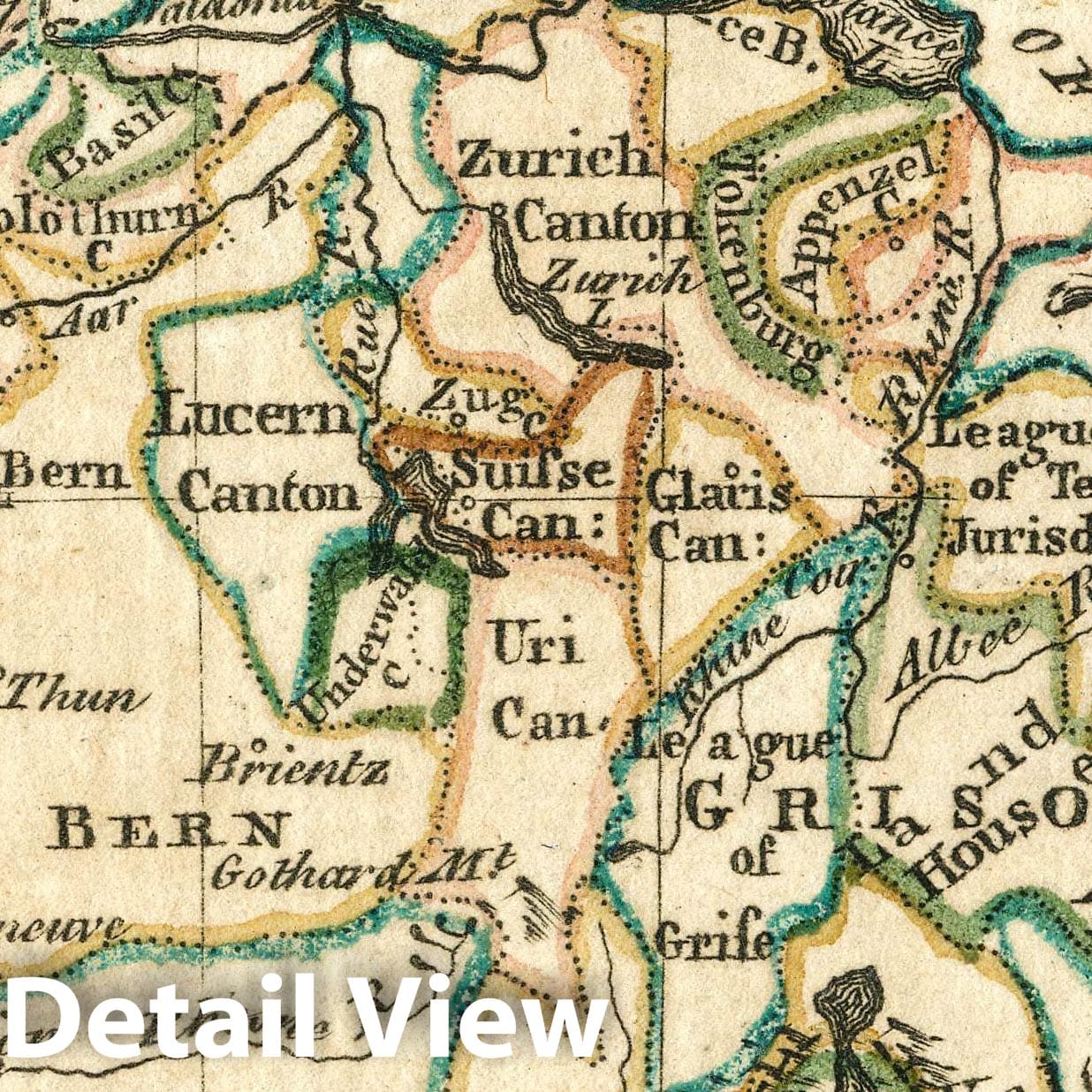 Historic Map : Switzerland with Its Allies. Atlas Minimus or a New Set of Pocket Maps of the Several Empires, Kingdoms and States of the Known World, 1758 Atlas - Vintage Wall Art