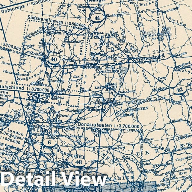 Historic Map : 1925 Index Map: 52. Balkanstaaten. Balkan States. - Vintage Wall Art