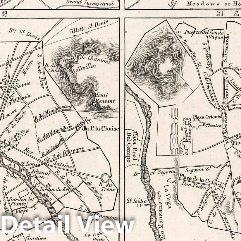Historic Map : (Map of Cities of Europe). A Comprehensive Atlas, Geographical, Historical & Commercial, 1838 Atlas - Vintage Wall Art