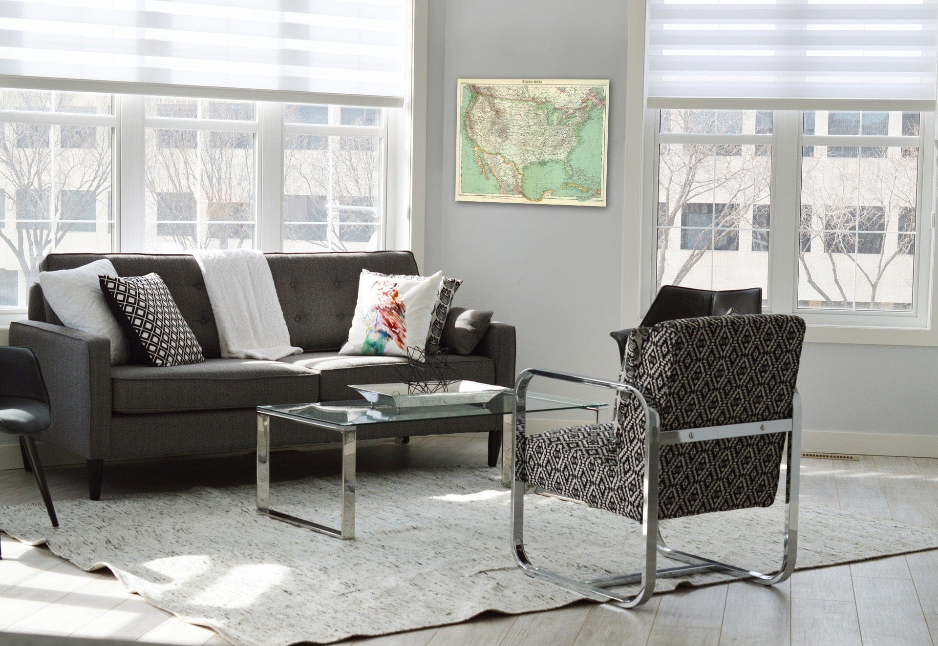 Historic Map : United States, 1931 Etats Unis. , Vintage Wall Art