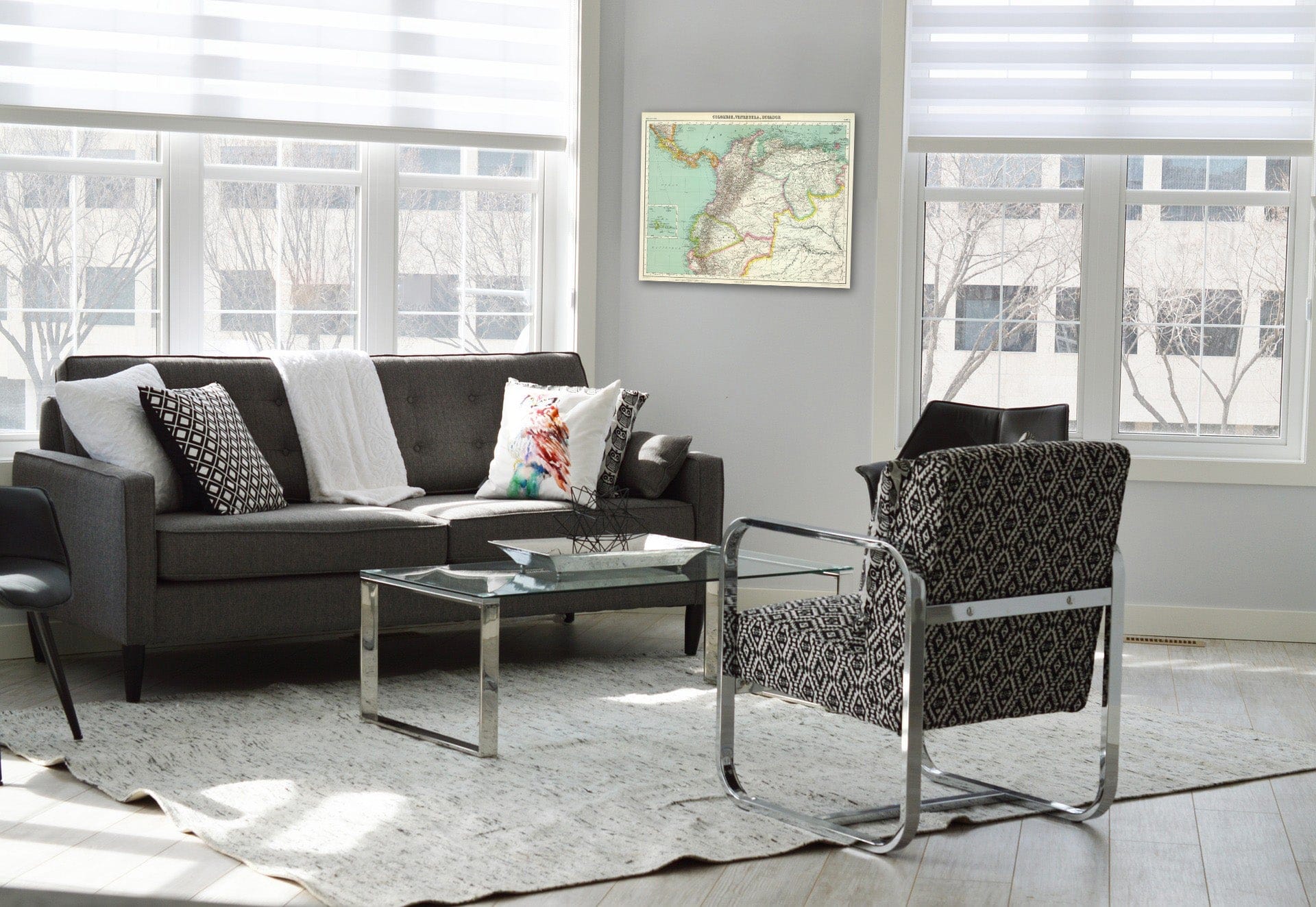 Historic Map : Colombia; Venezuela, 1930 Colombie, Venezuela, Ecuador. , Vintage Wall Art