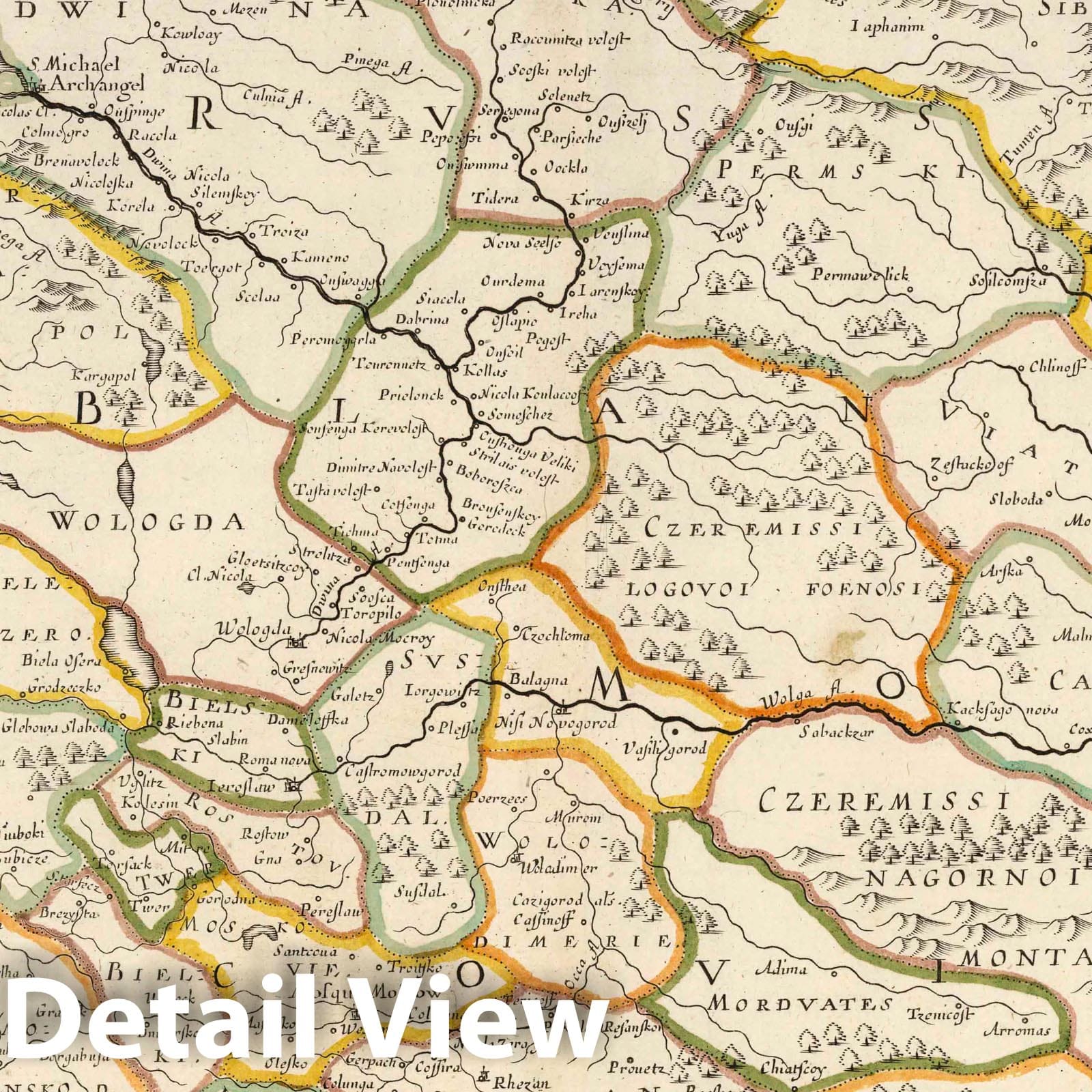 Historic Map : 1699 Estates of the Czar, or Muscovy, Russia. - Vintage Wall Art