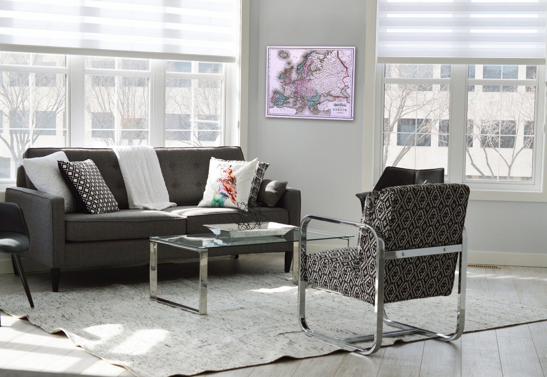 Historic Map : 1873 Europe. v1 - Vintage Wall Art