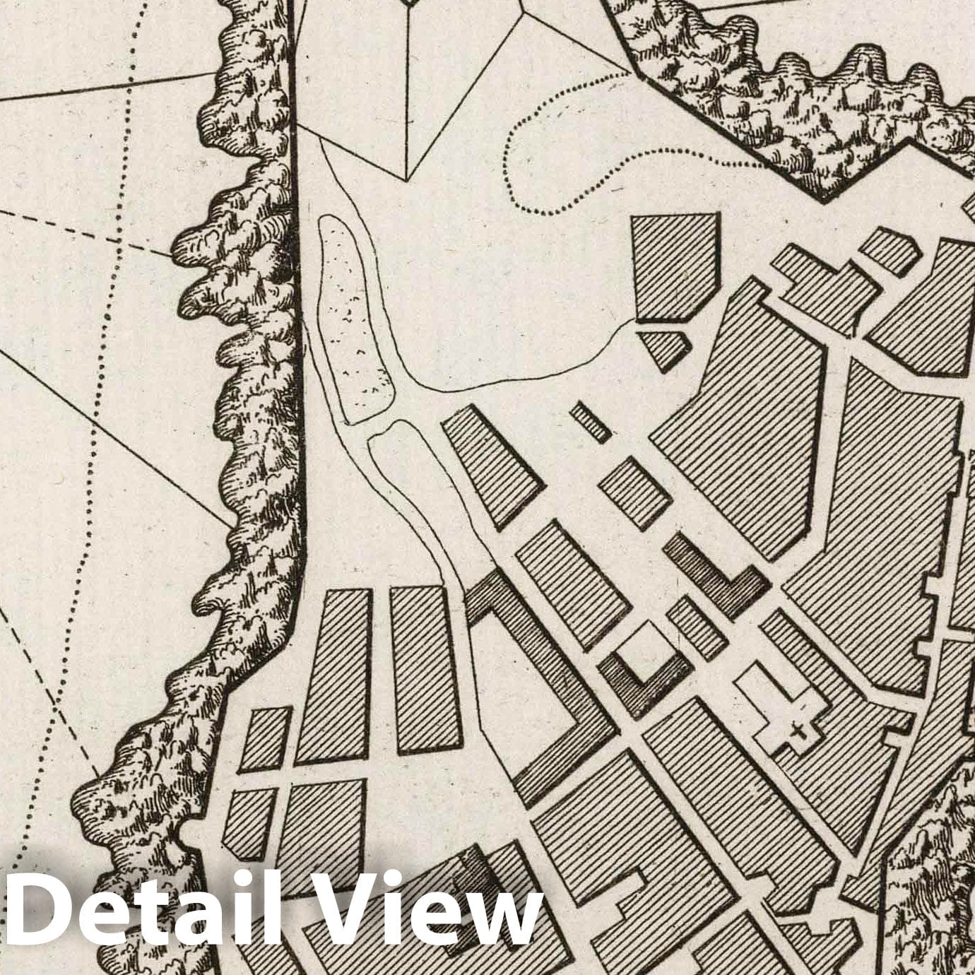 Historic Map : France , Port Louis France, Bretagne 1764 Ville du Port Louis. , Vintage Wall Art