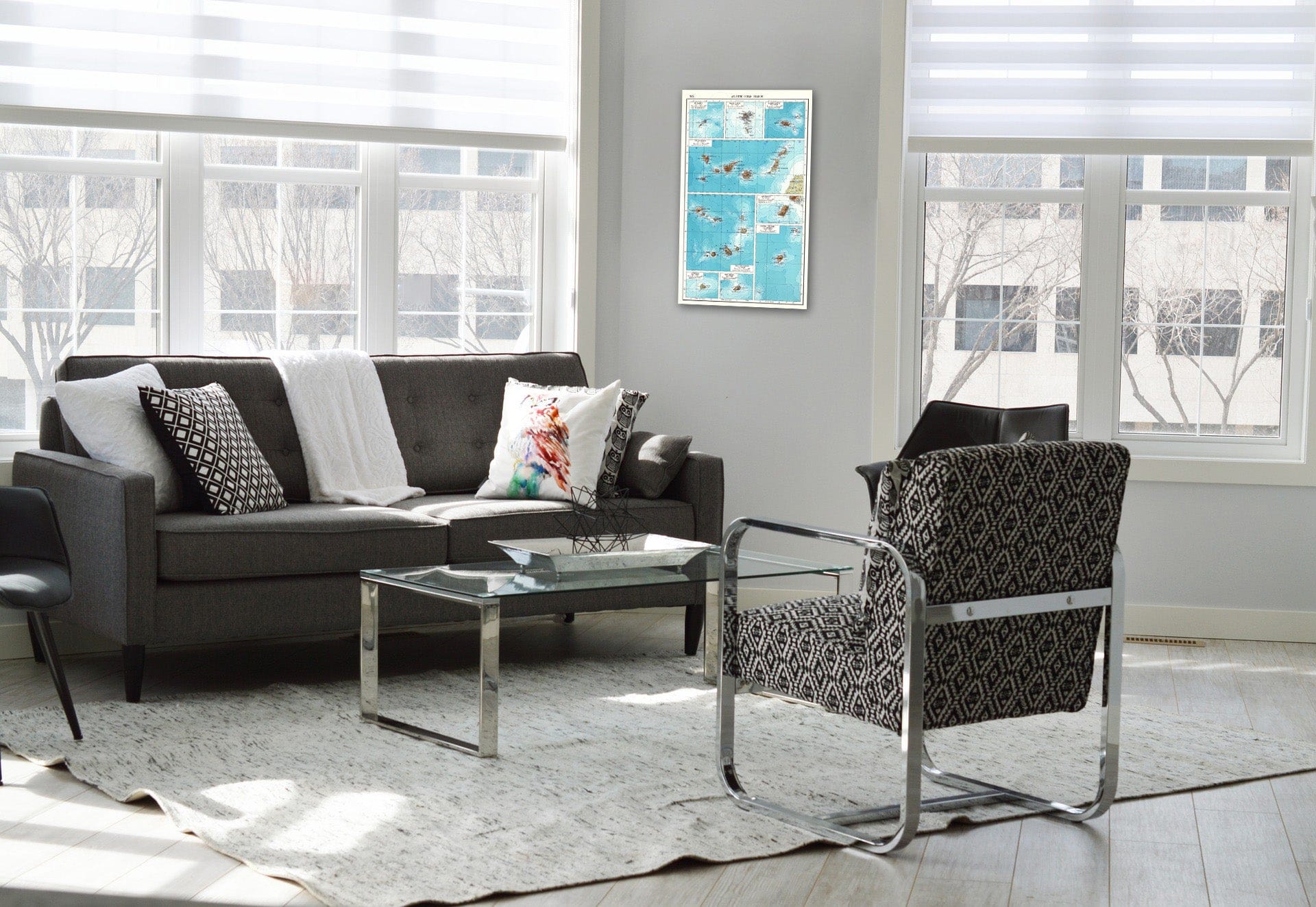 Historic Map : 1967 247. Atlantic Ocean Islands. The World Atlas. - Vintage Wall Art