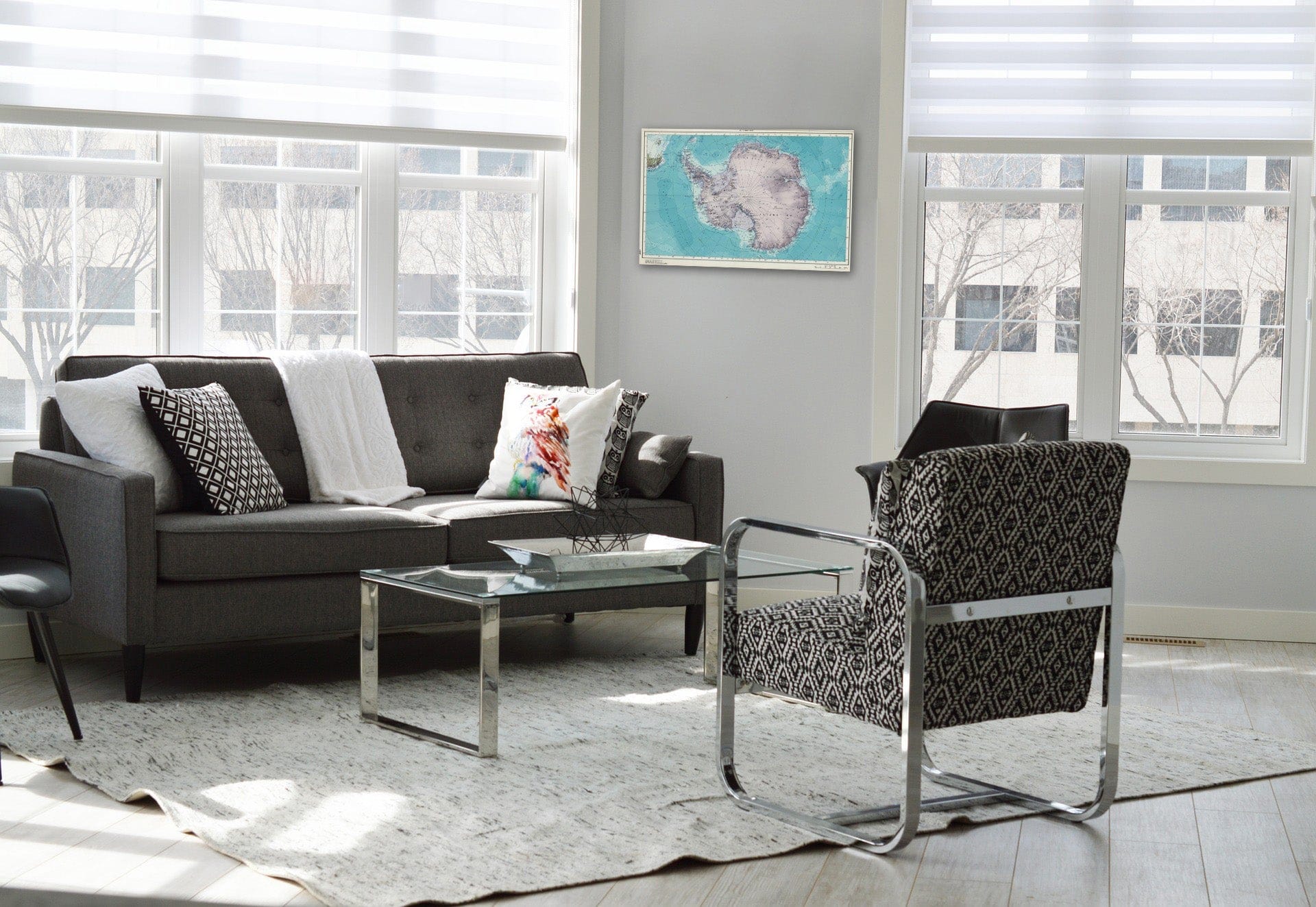 Historic Map : 1967 250. Antarctica. The World Atlas. - Vintage Wall Art