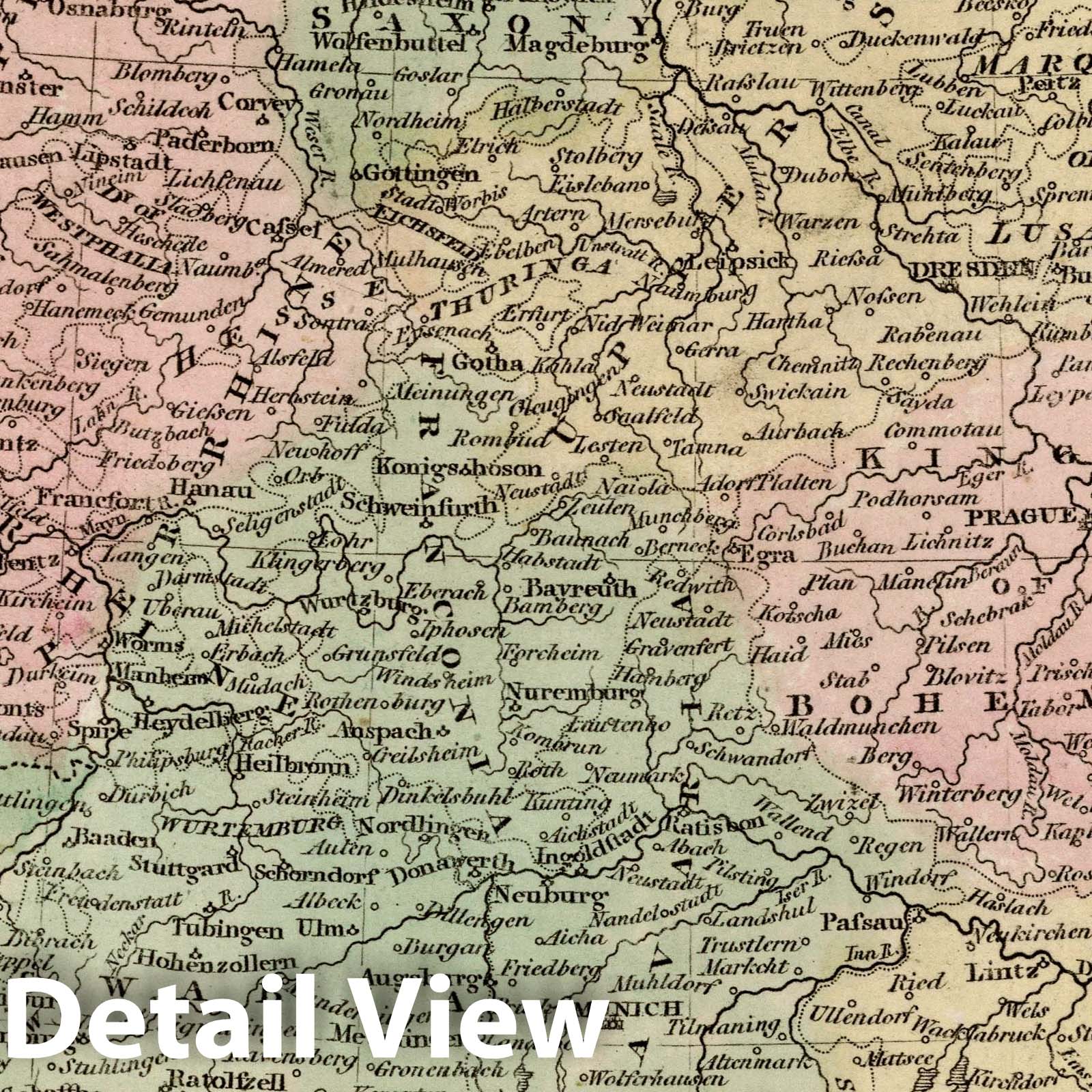 Historic Map : 1811 Germany. v1 - Vintage Wall Art