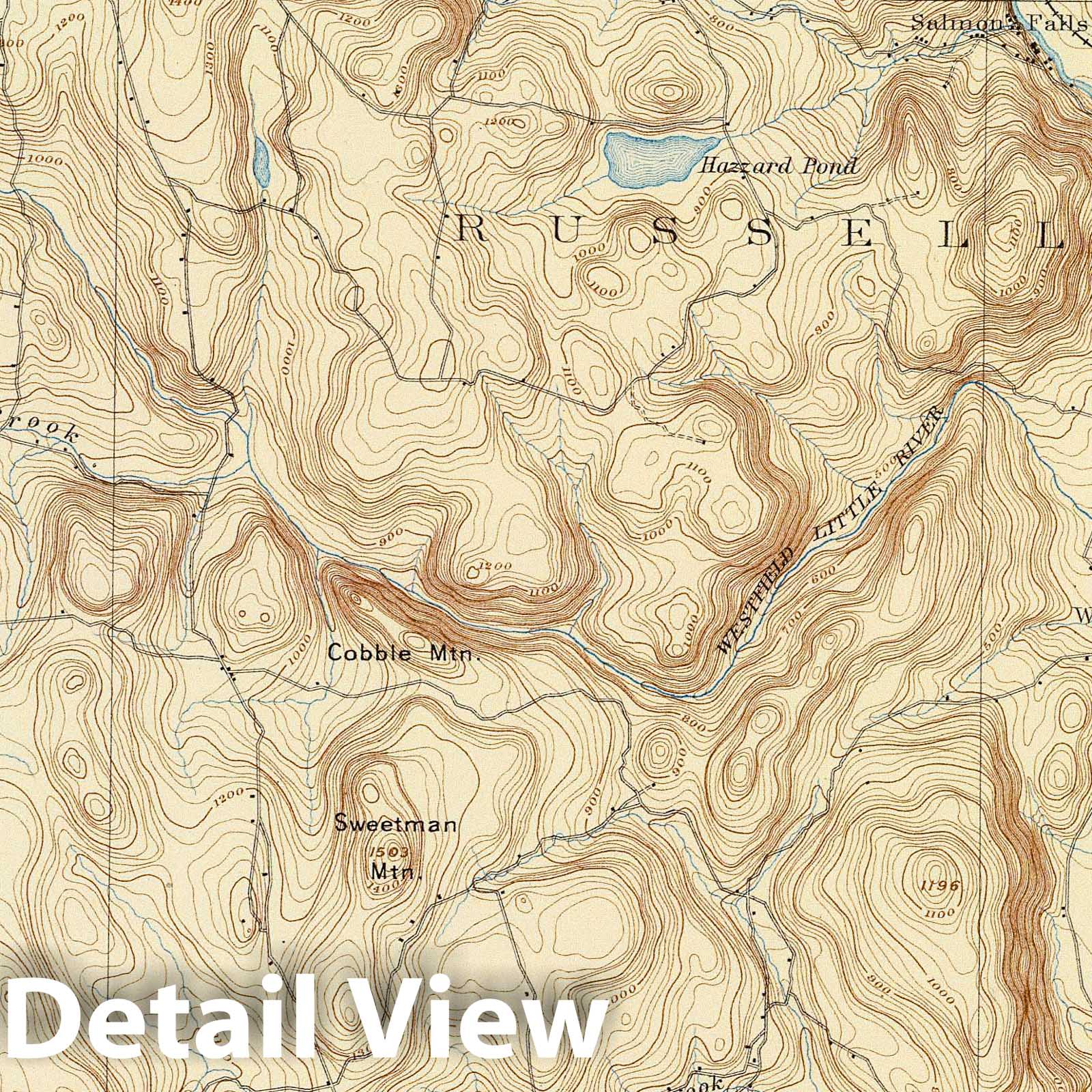 Historic Map : 1893 3. Granville sheet. - Vintage Wall Art