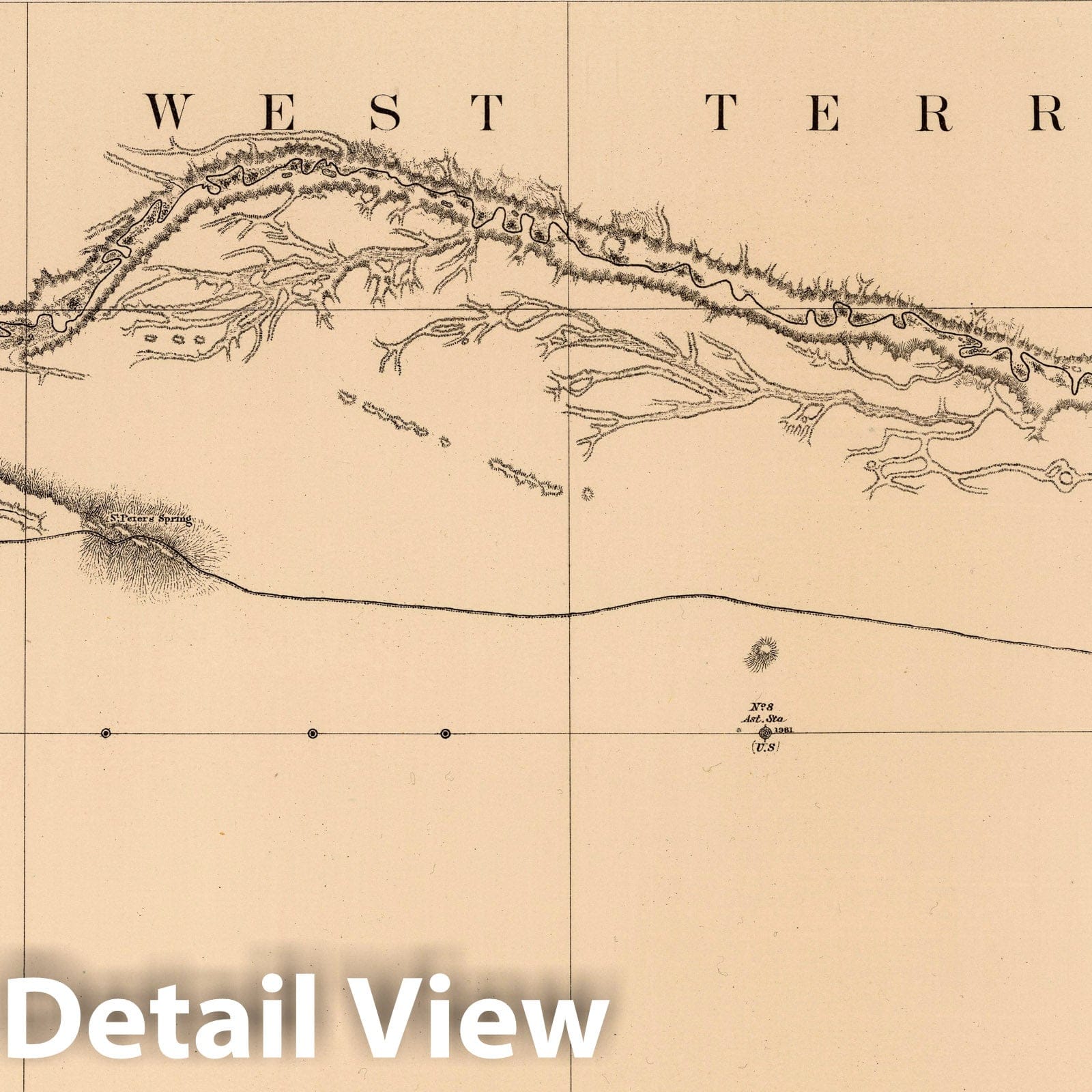 Historic Map : Exploration Book - 1878 Joint Map No. XI. United States Northern Boundary Commission. (Canadian Border). - Vintage Wall Art