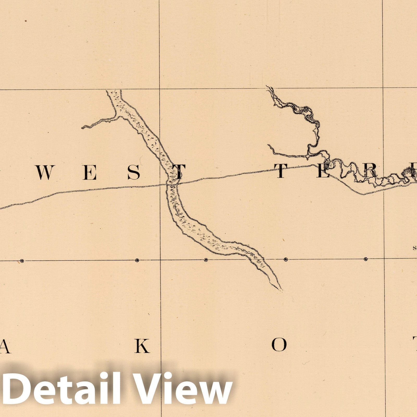 Historic Map : Exploration Book - 1878 Joint Map No. X. United States Northern Boundary Commission. (Canadian Border). - Vintage Wall Art