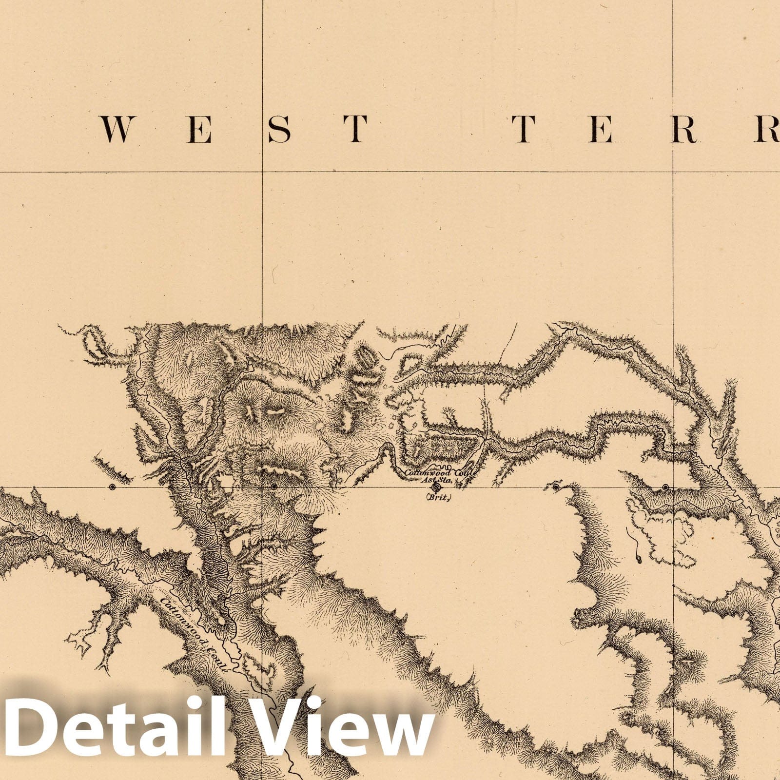 Historic Map : Exploration Book - 1878 Joint Map No. XVII. United States Northern Boundary Commission. (Canadian Border). - Vintage Wall Art