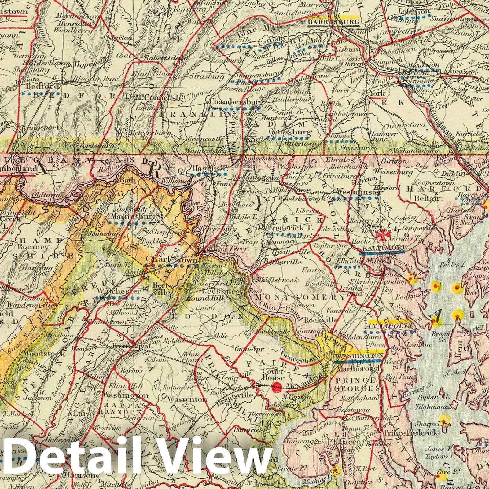 Historic Map : 1883 E. United States 7. - Vintage Wall Art