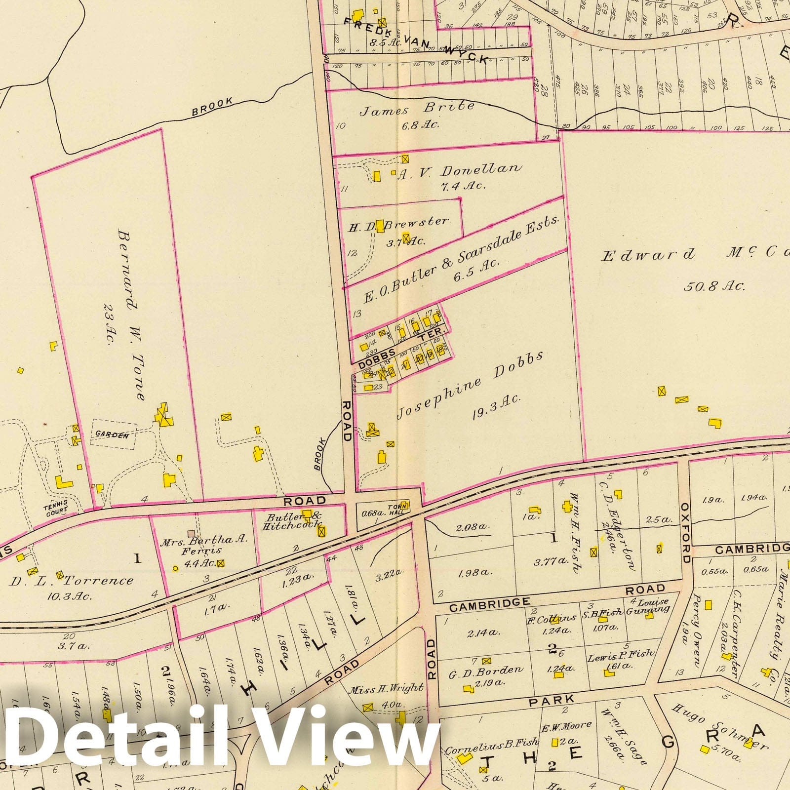 Historic Map : 1910 Scarsdale, New York v2 - Vintage Wall Art
