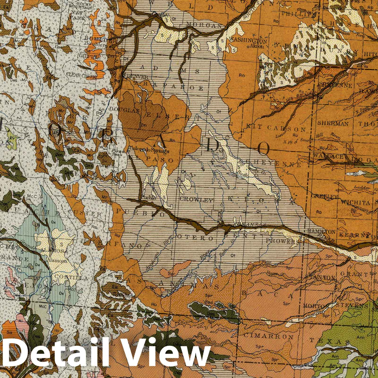 Historic Map : National Atlas - 1931 Soil Map of The United States, Section 6. Atlas of American Agriculture. - Vintage Wall Art