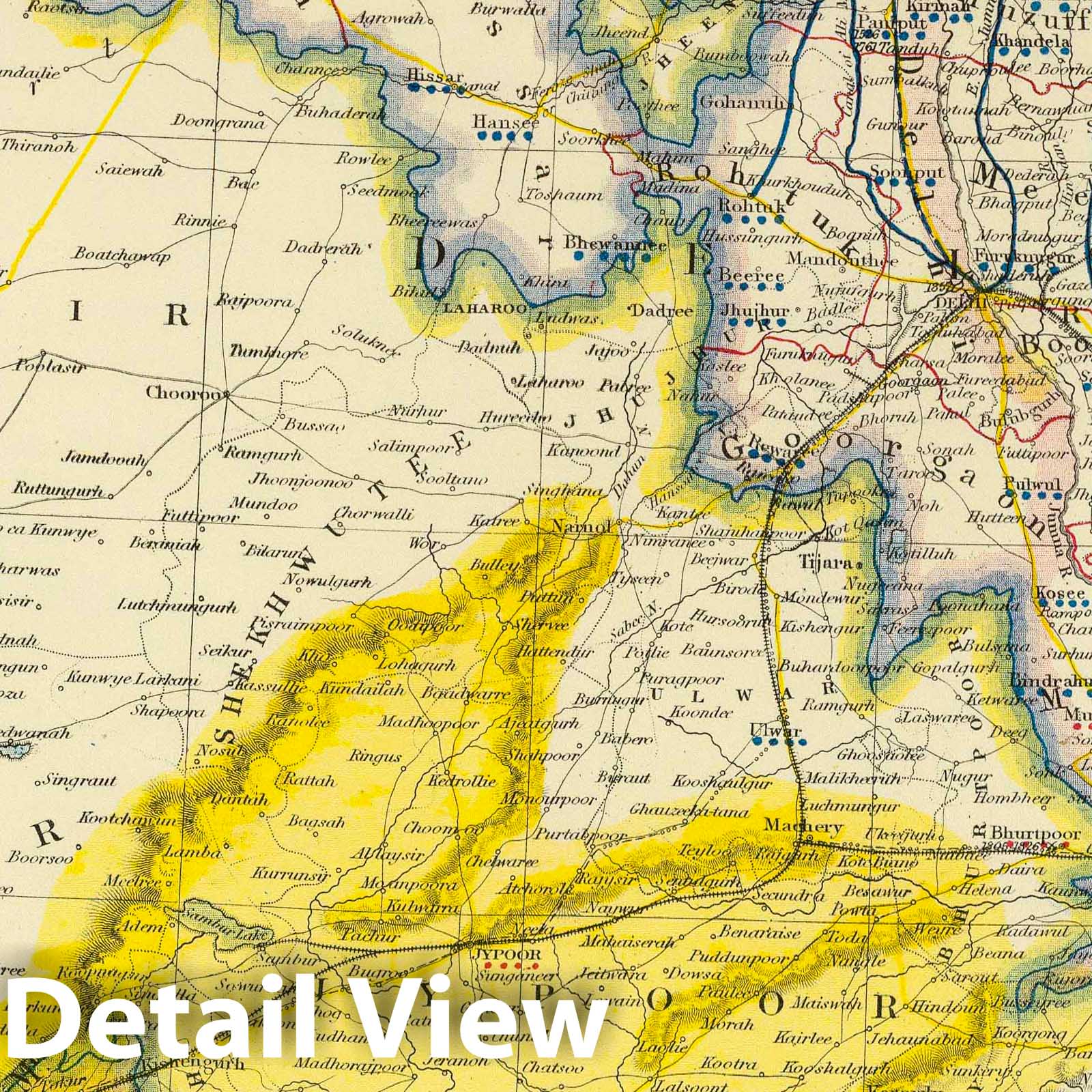 Historic Map : 1883 India 9. - Vintage Wall Art