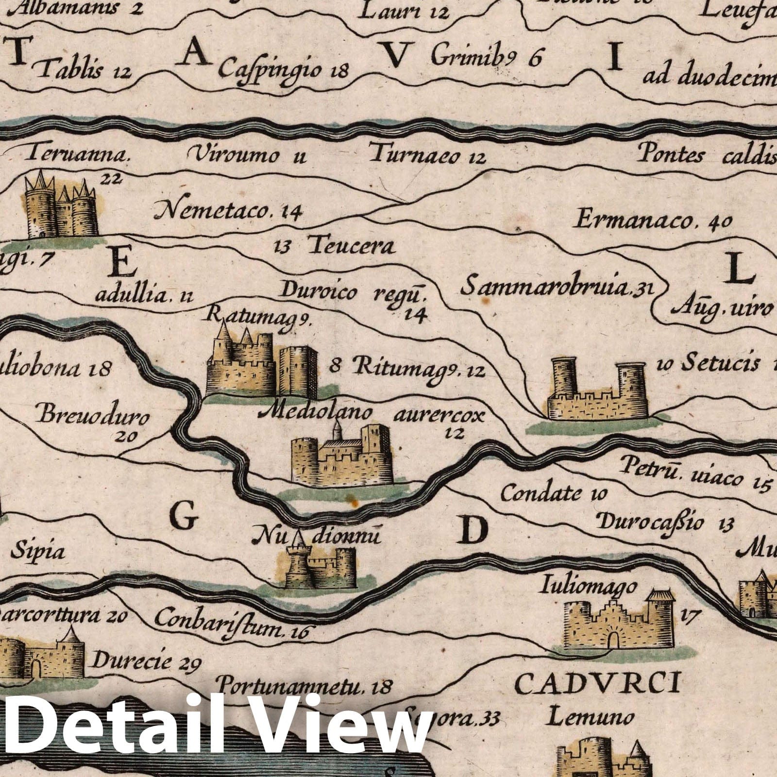 Historic Map : Europe, Central 1619 Scheda Prior : Tabula Peutingeriana , Vintage Wall Art