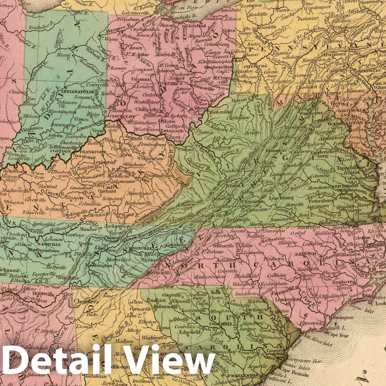 Historic Map : The United States of America, 1826 Atlas - Vintage Wall Art