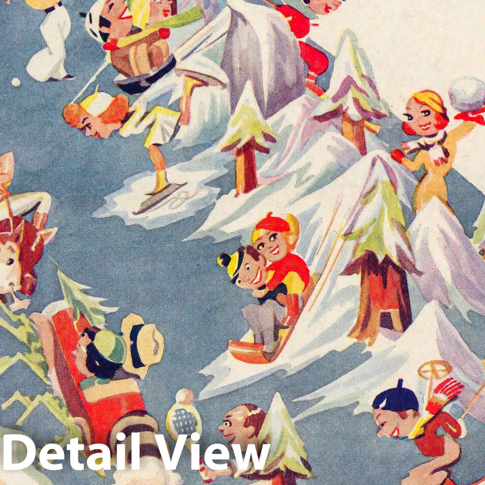 Historic Wall Map : Motor Land : California Winter Play Land. December 1933, 1933 Pictorial Map - Vintage Wall Art