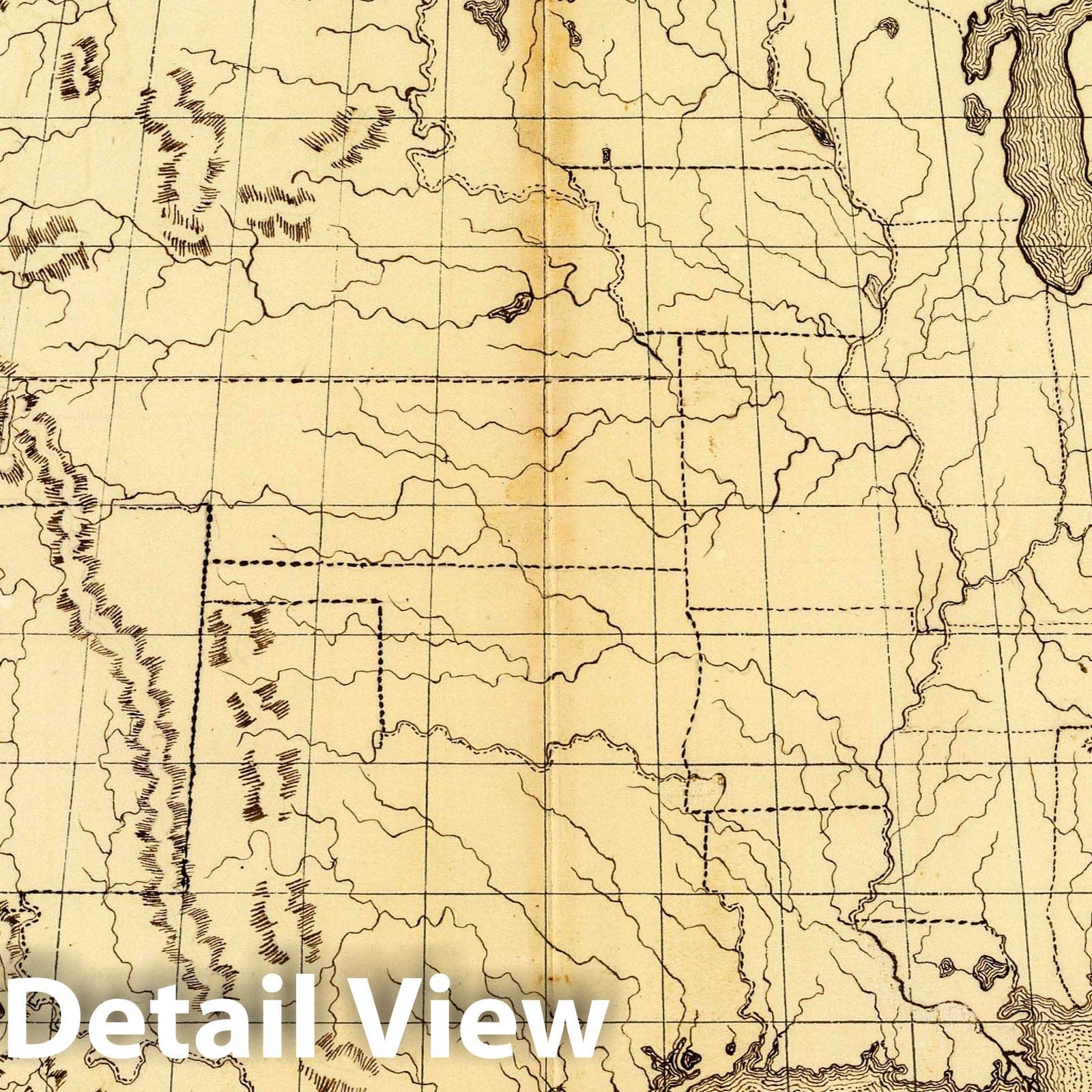 Historic Map : United States. by George W. Fitch, 1850 School Atlas - Vintage Wall Art