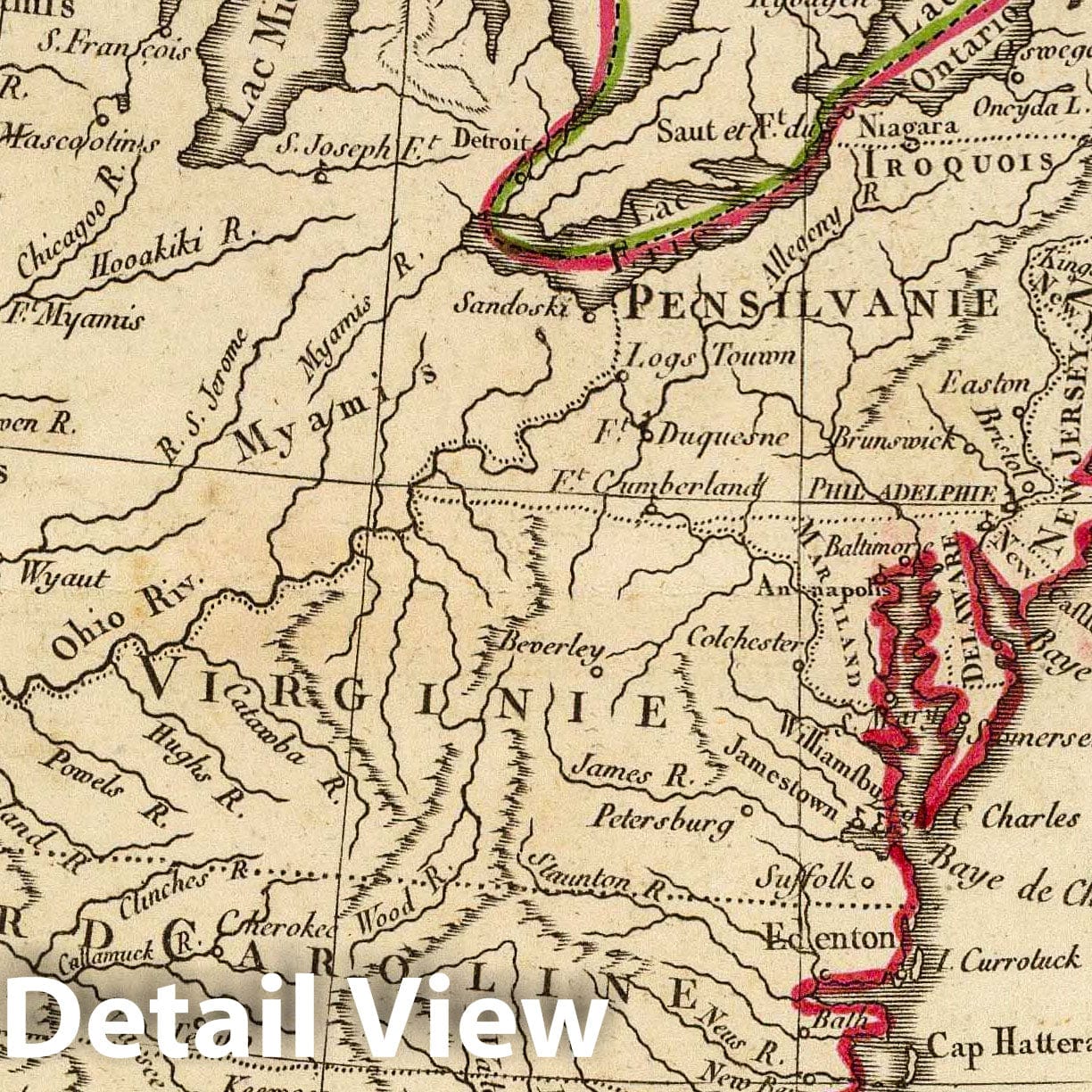 Historic Map : Canada; United States, Etats-UNIS, Canada, Floride, 1800 Atlas , Vintage Wall Art
