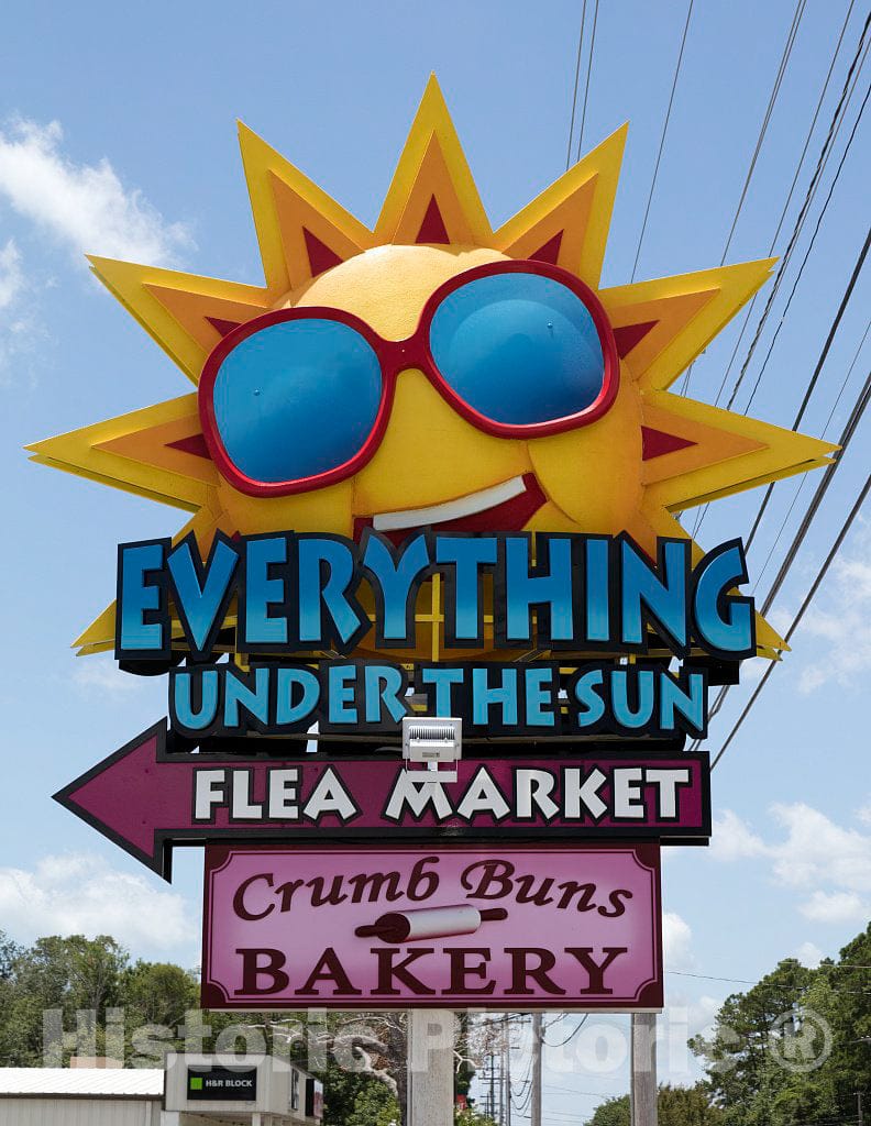 Photo - Everything Under The Sun at This flea Market in North Myrtle Beach, South Carolina, Including a Bakery- Fine Art Photo Reporduction