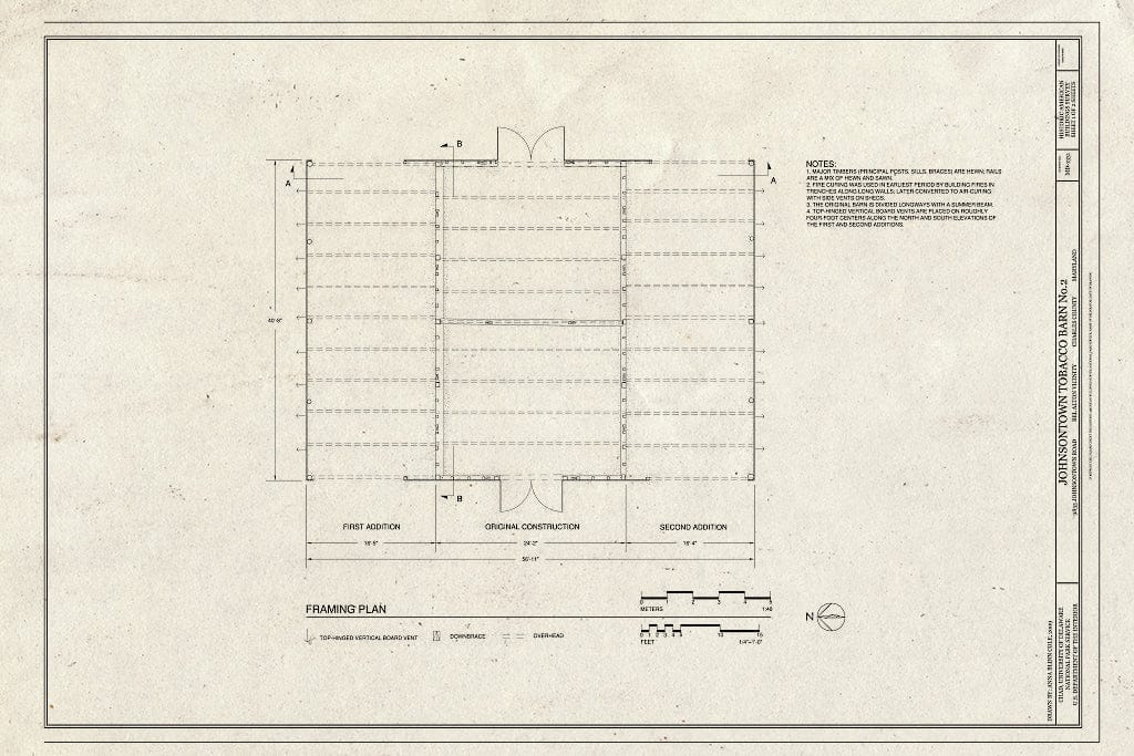 tobacco barn plans a) The KCC 1 plan and b) the KCC 1 firebox layout Historic Preservation Non-Capital Grant Program