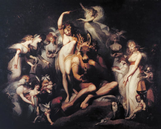 Art Print : Titania and Bottom, Henry Fuseli, c1790, Vintage Wall Decor