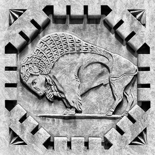 Black and White Photograph - Buffalo Art Deco